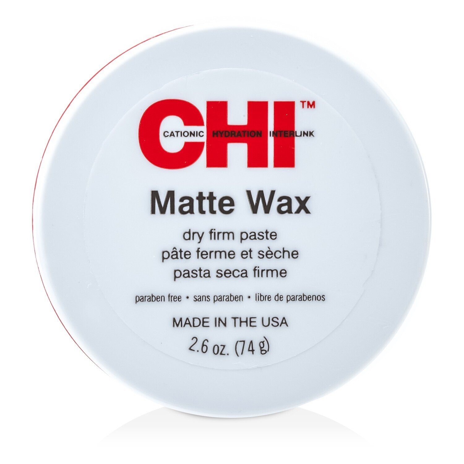 CHI Matte Wax (Dry Firm Paste) (Cap Slightly Damaged) 74g/2.6oz