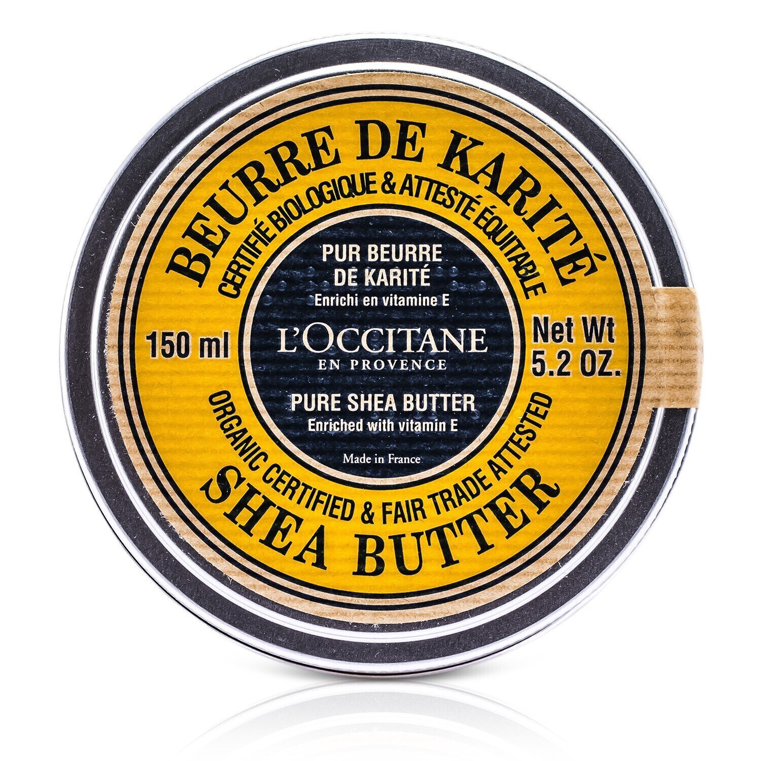 L'Occitane Organic Pure Shea Butter (Can Slightly Damaged) 150ml/5.2oz