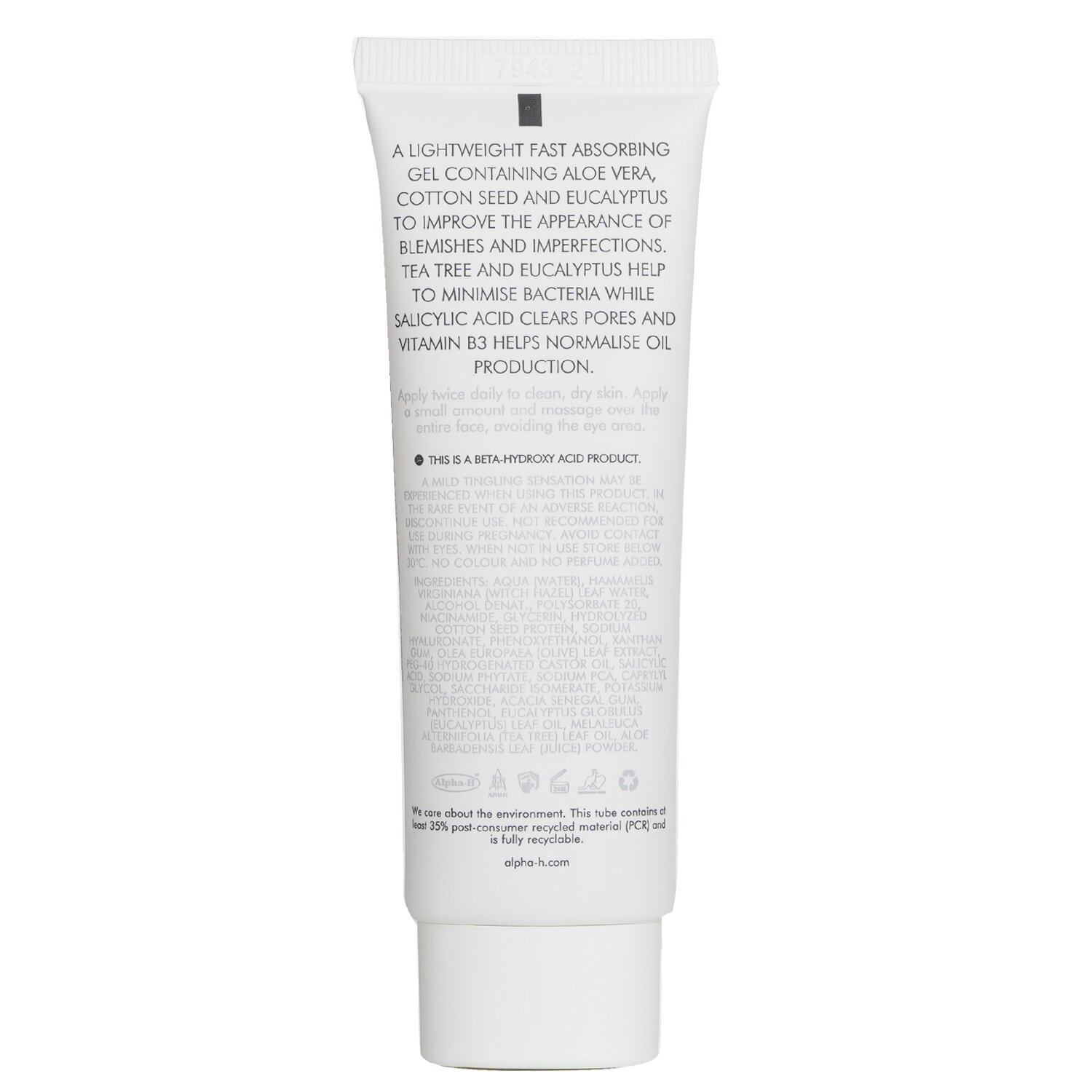 Alpha-H Clear Skin Daily Hydrator Gel 50ml/1.69oz