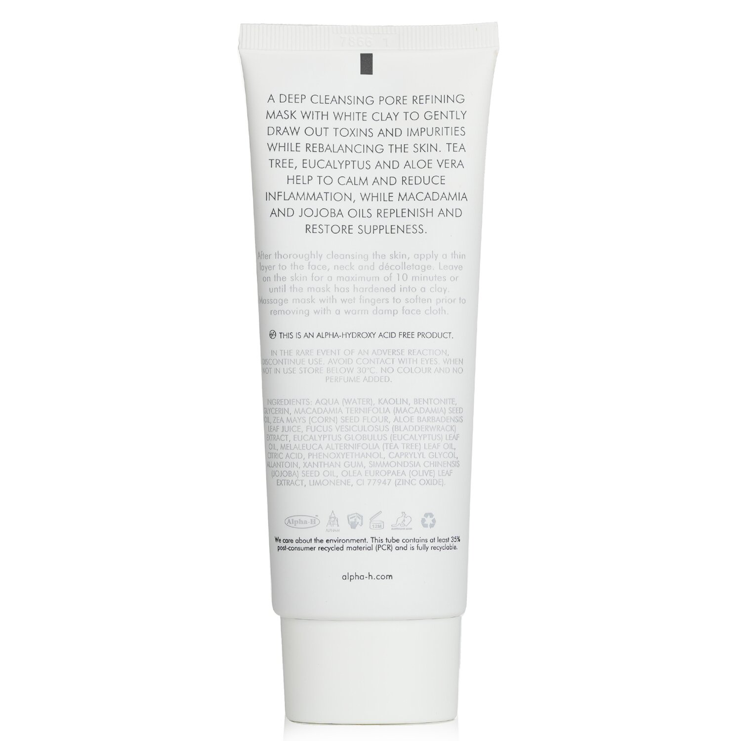 Alpha-H Clear Skin Blemish Control Mask 100ml/3.38oz