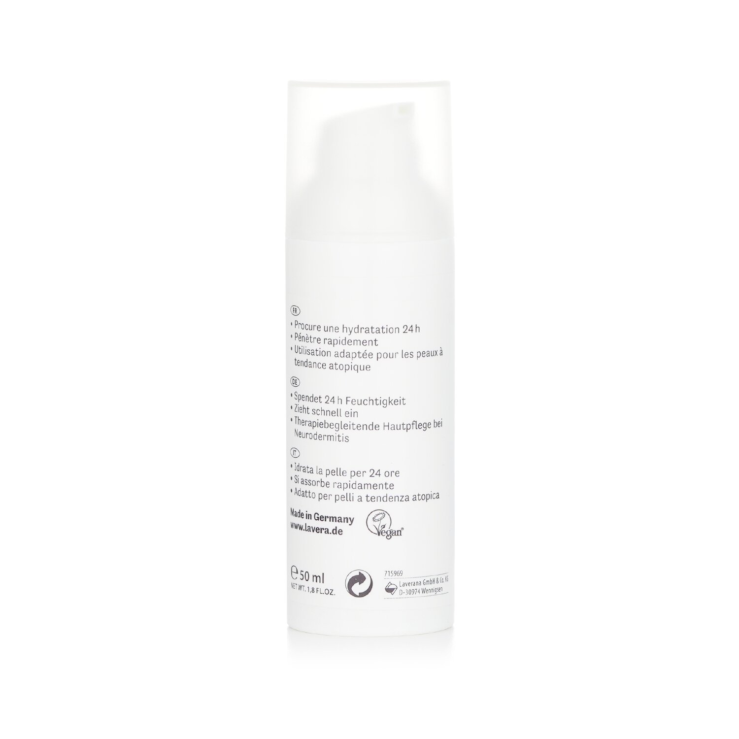 Lavera Neutral Ultra Sensitive Hydrating Face Fluid 50ml/1.8oz