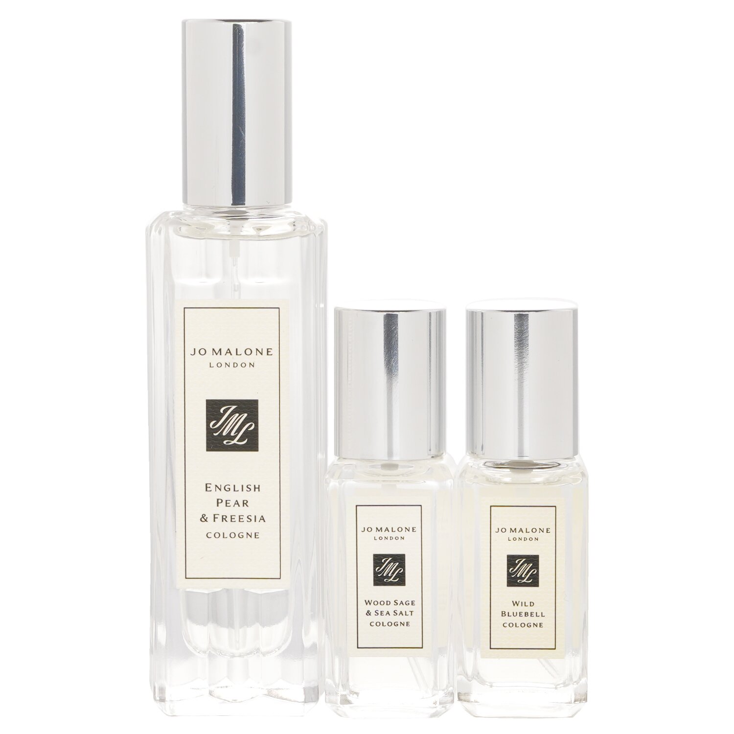 Jo Malone English Pear & Freesia Cologne Collection: English Pear & Freesia 30ml, Wild Bluebell 9ml, Wood Sage & Sea Salt 9ml 3pcs