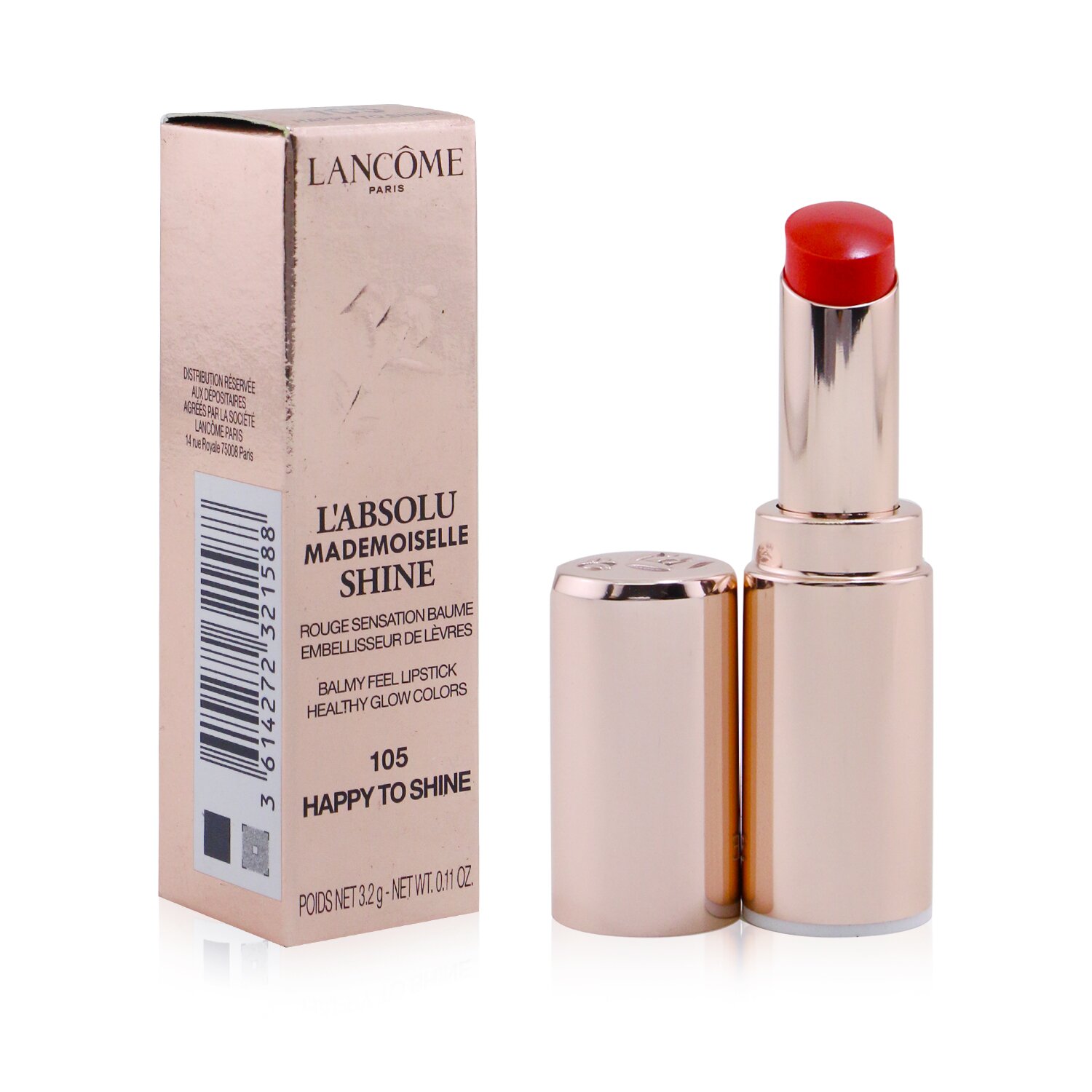 Lancome L'Absolu Mademoiselle Shine Balmy Feel Lipstick 3.2g/0.11oz