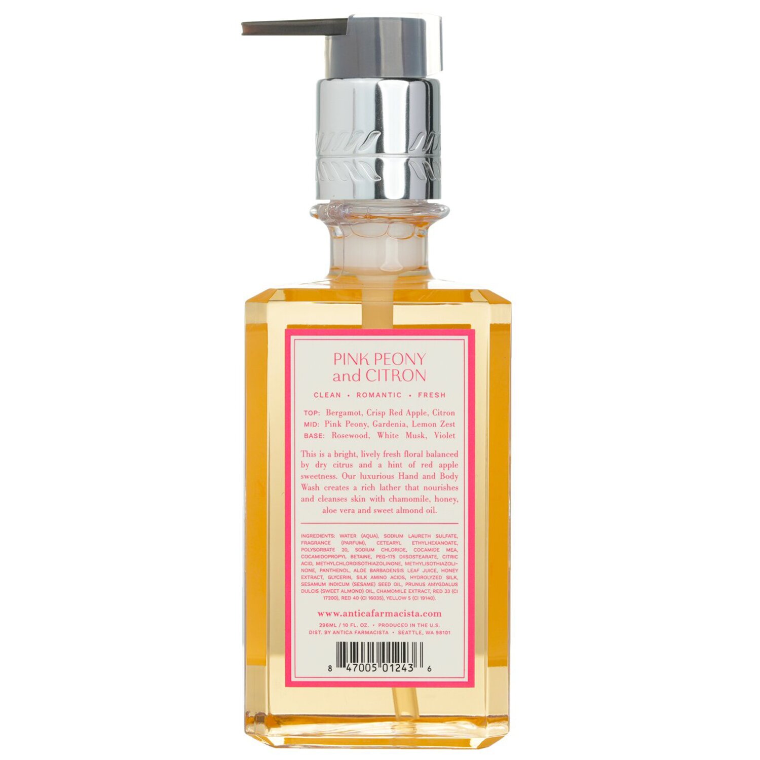 Antica Farmacista Hand & Body Wash - Pink Peony & Citron 296ml/10oz