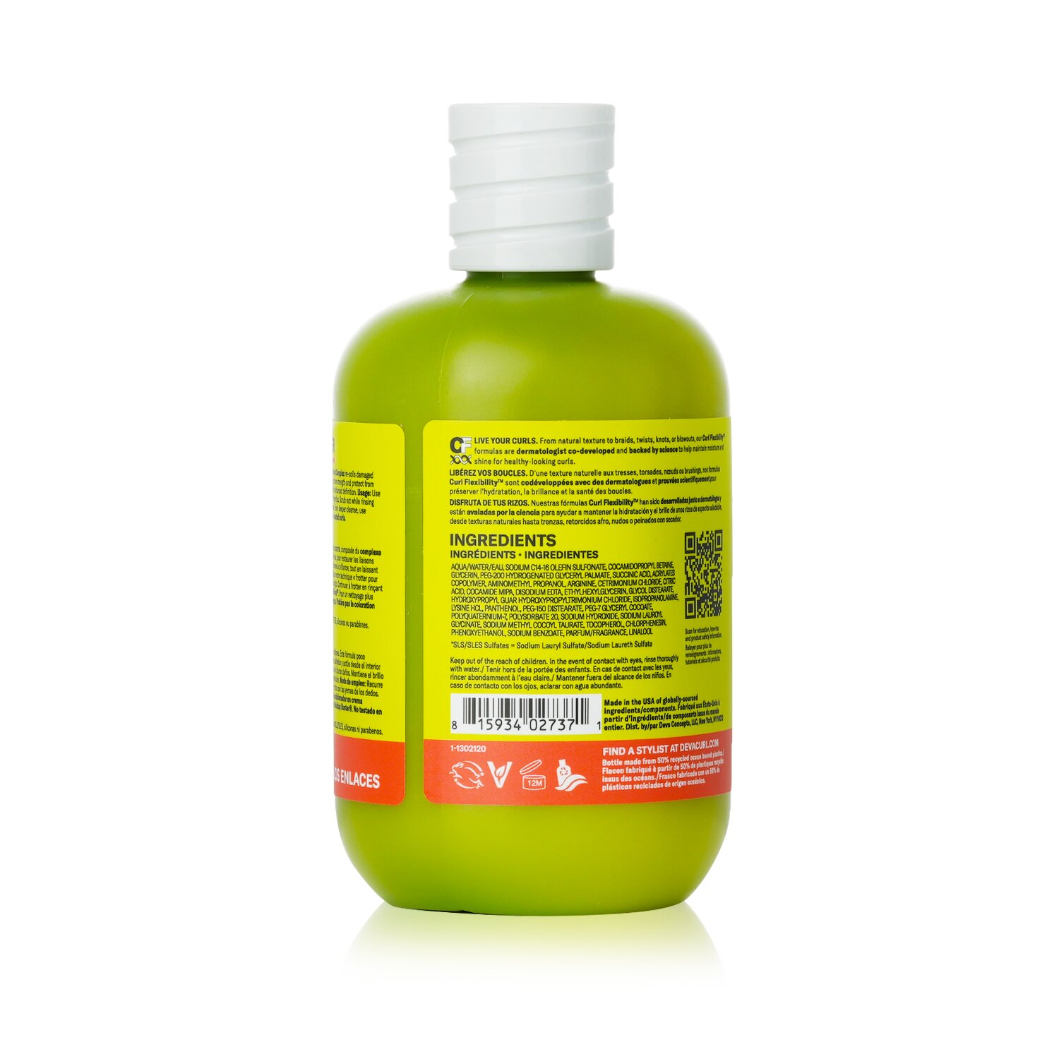 DevaCurl CurlBond Re-Coiling Mild Lather Cleanser 355ml/12oz
