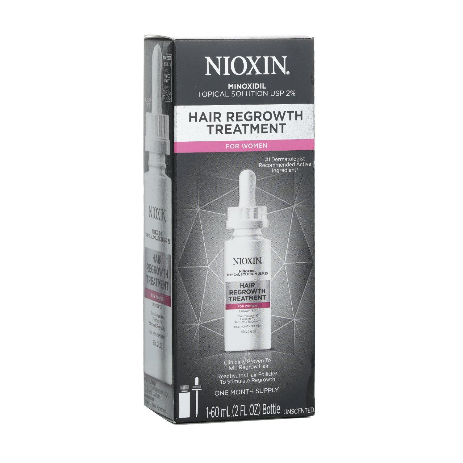 Nioxin Minoxidil 2% Hair Regrowth Treatment For Women 60ml/2oz