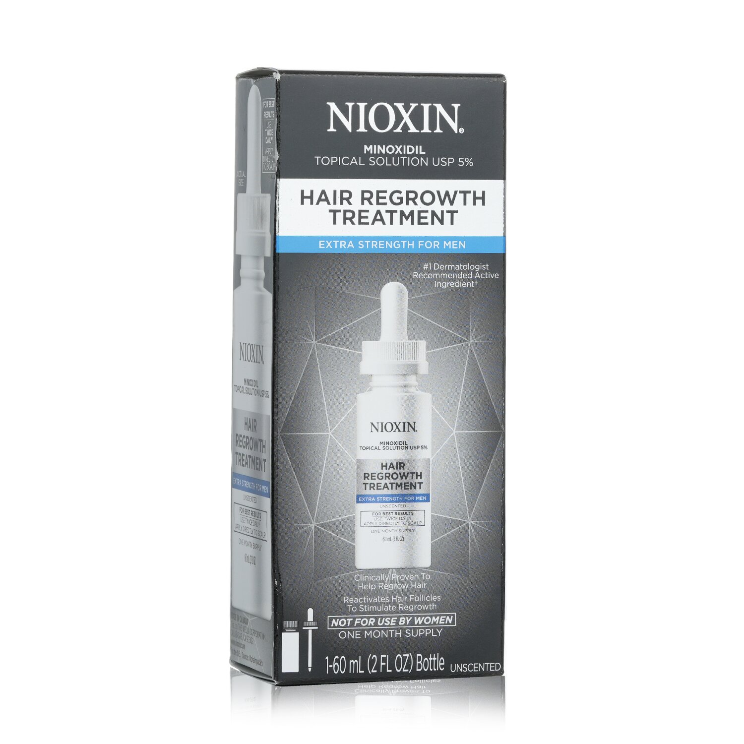 Nioxin Minoxidil 5% Hair Regrowth Treatment Extra Strength For Men 60ml/2oz