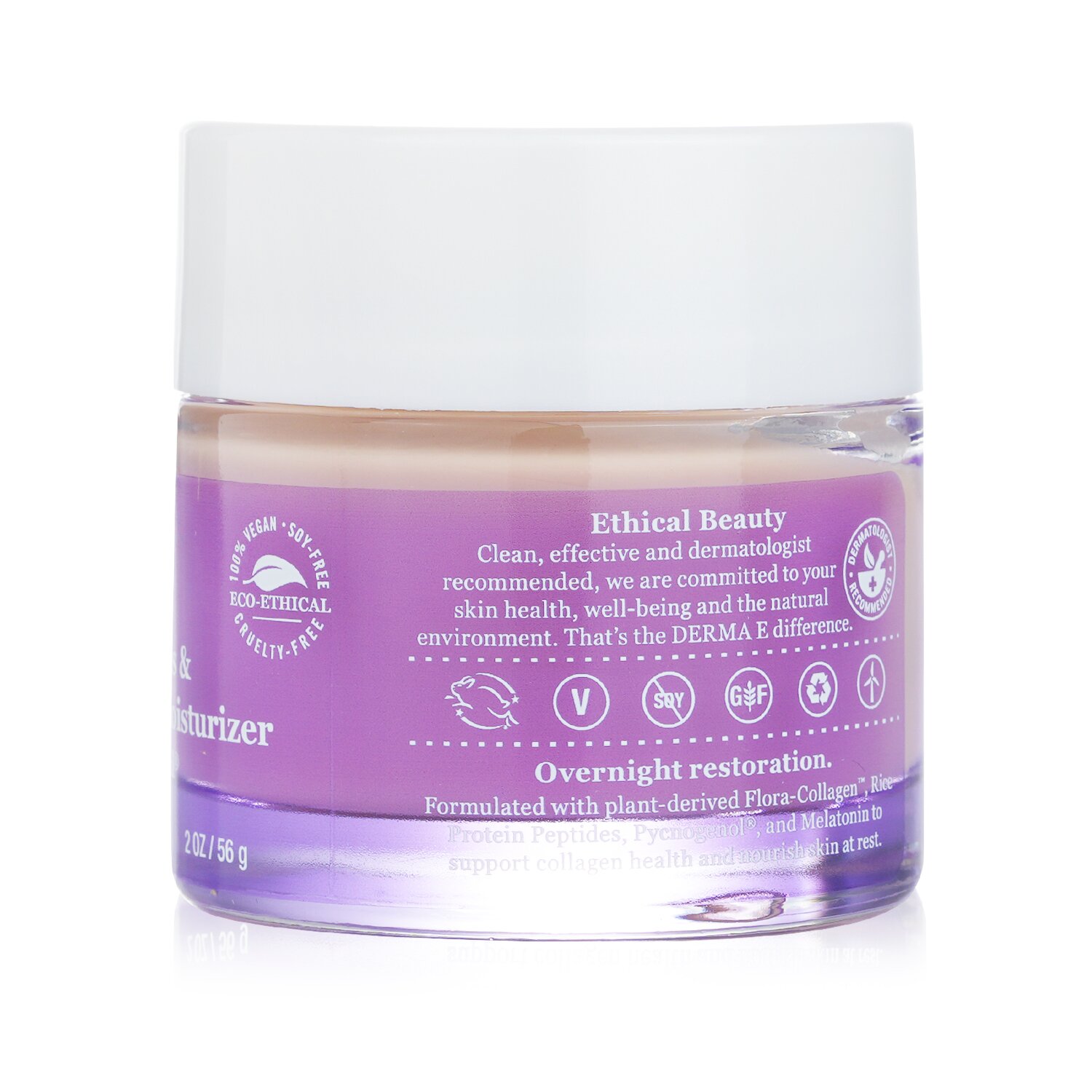 Derma E Skin Restore Advanced Peptides & Flora Collagen Night Moisturizer 56g/2oz