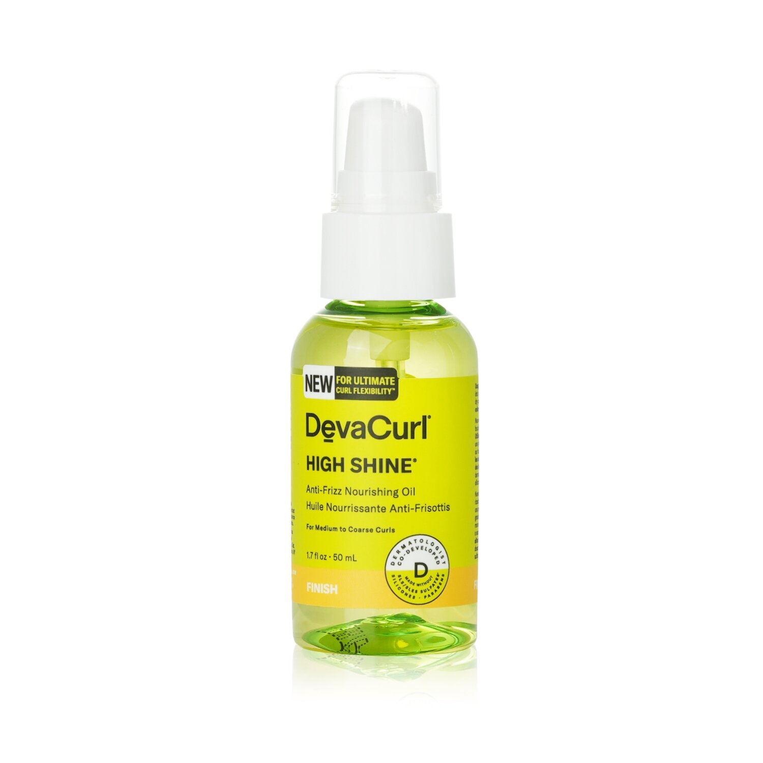 DevaCurl High Shine Anti-Frizz Nourishing Oil - For Medium to Coarse Curls 50ml/1.7oz