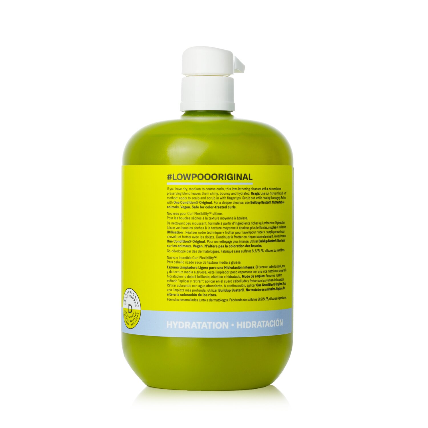 DevaCurl Low-Poo Original Mild Lather Cleanser For Rich Moisture - For Dry, Medium to Coarse Curls 946ml/32oz