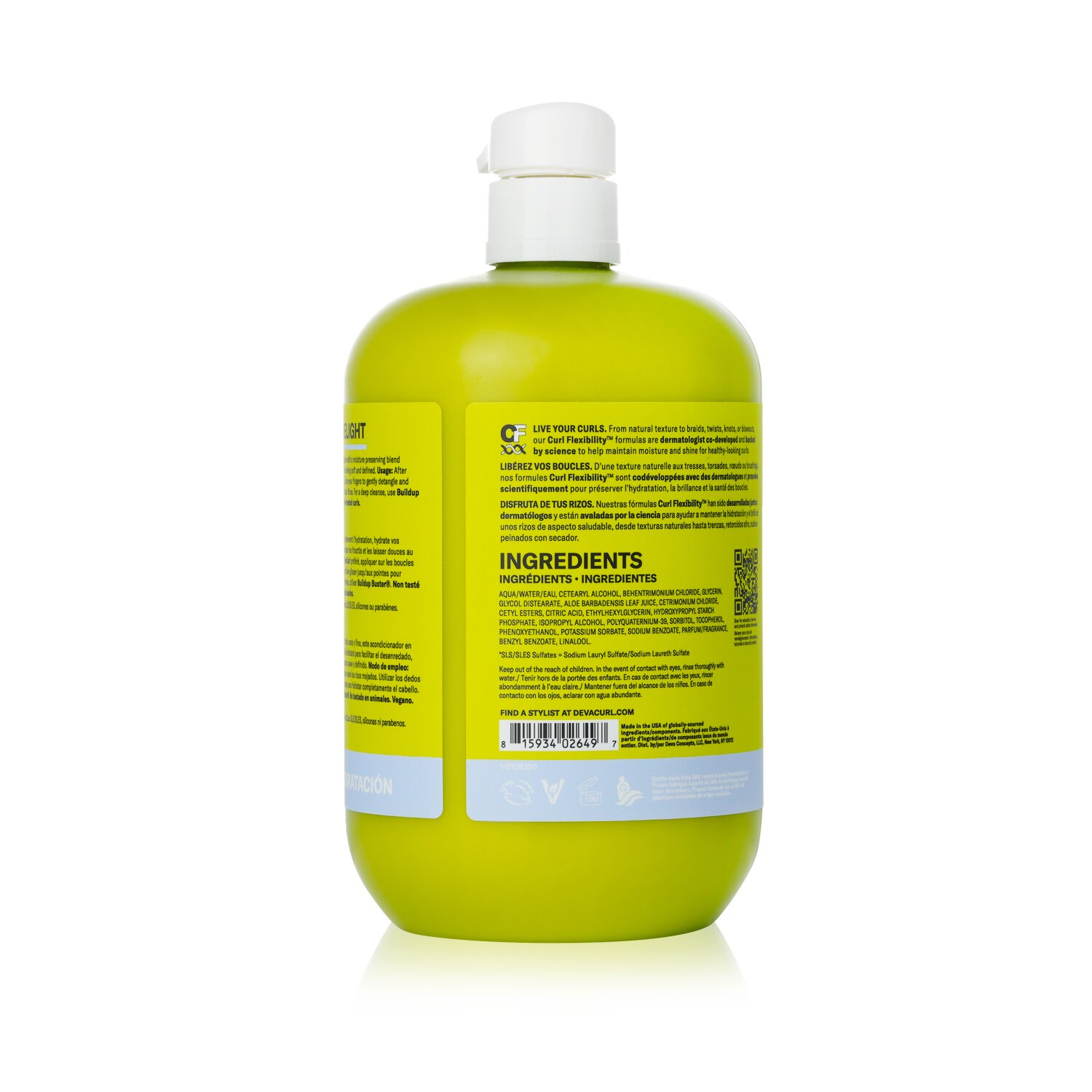 DevaCurl One Condition Delight Lightweight Cream Conditioner - For Dry, Fine Curls 946ml/32oz