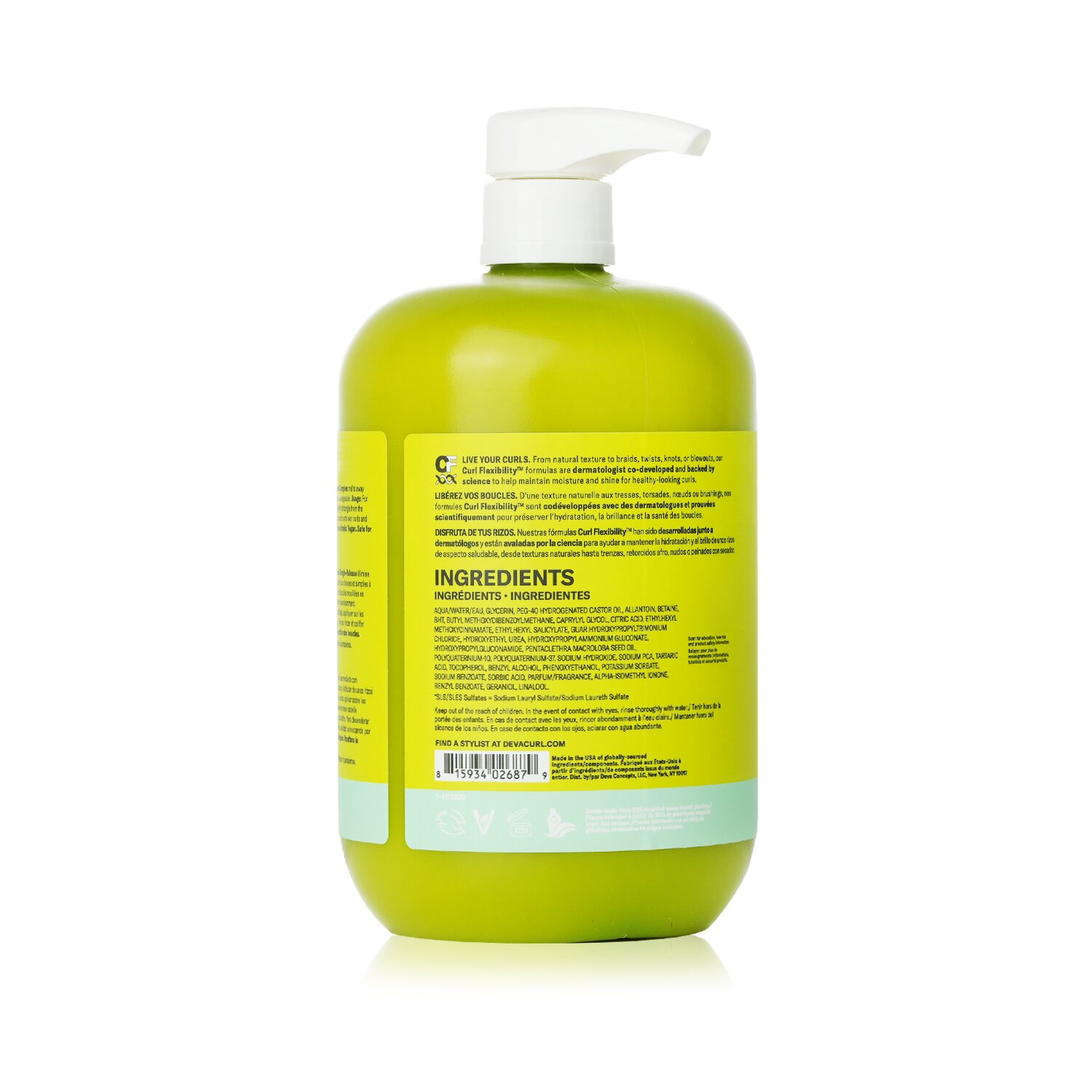 DevaCurl Wash Day Wonder Time-Saving Slip Detangler - For Tangle-Prone Curls 946ml/32oz