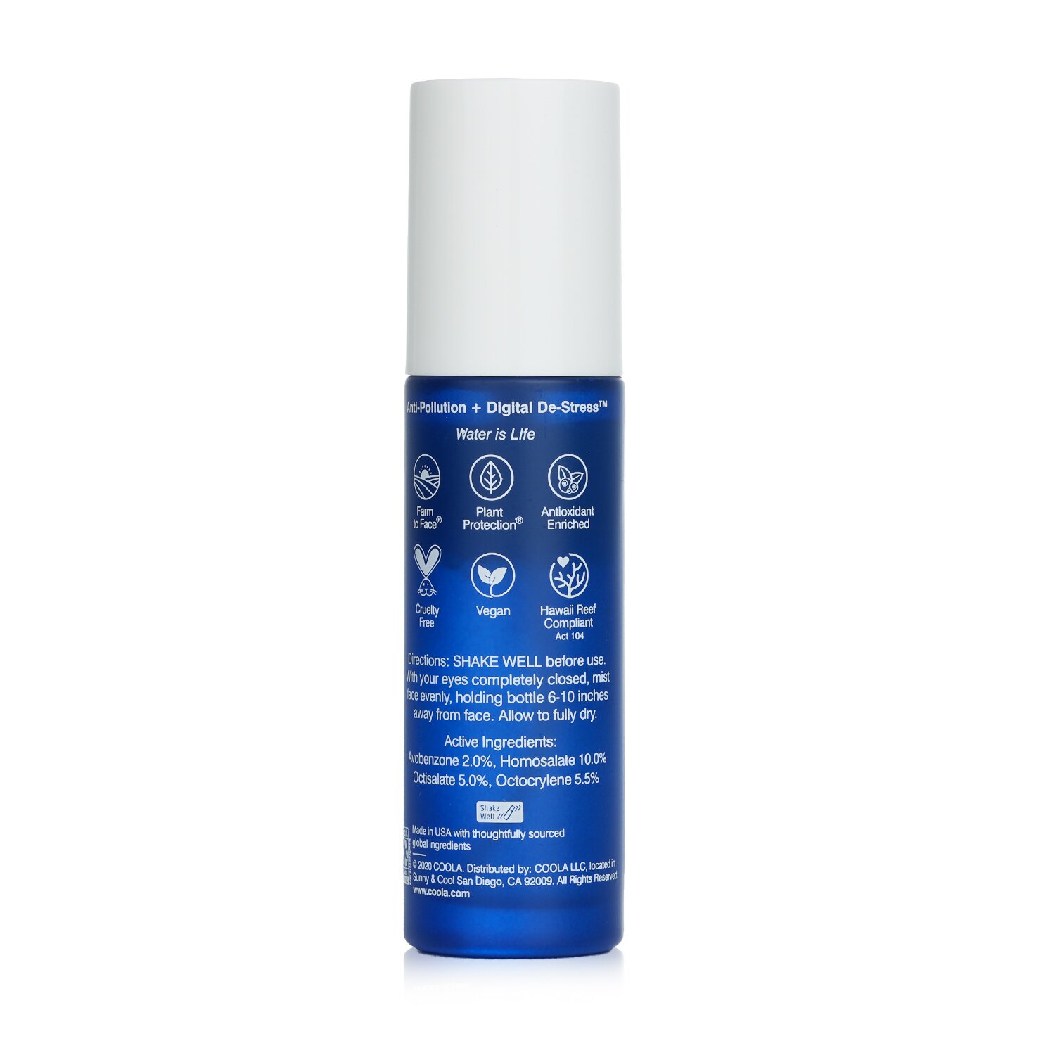 Coola Organic Refreshing Water Mist SPF 18 50ml/1.7oz