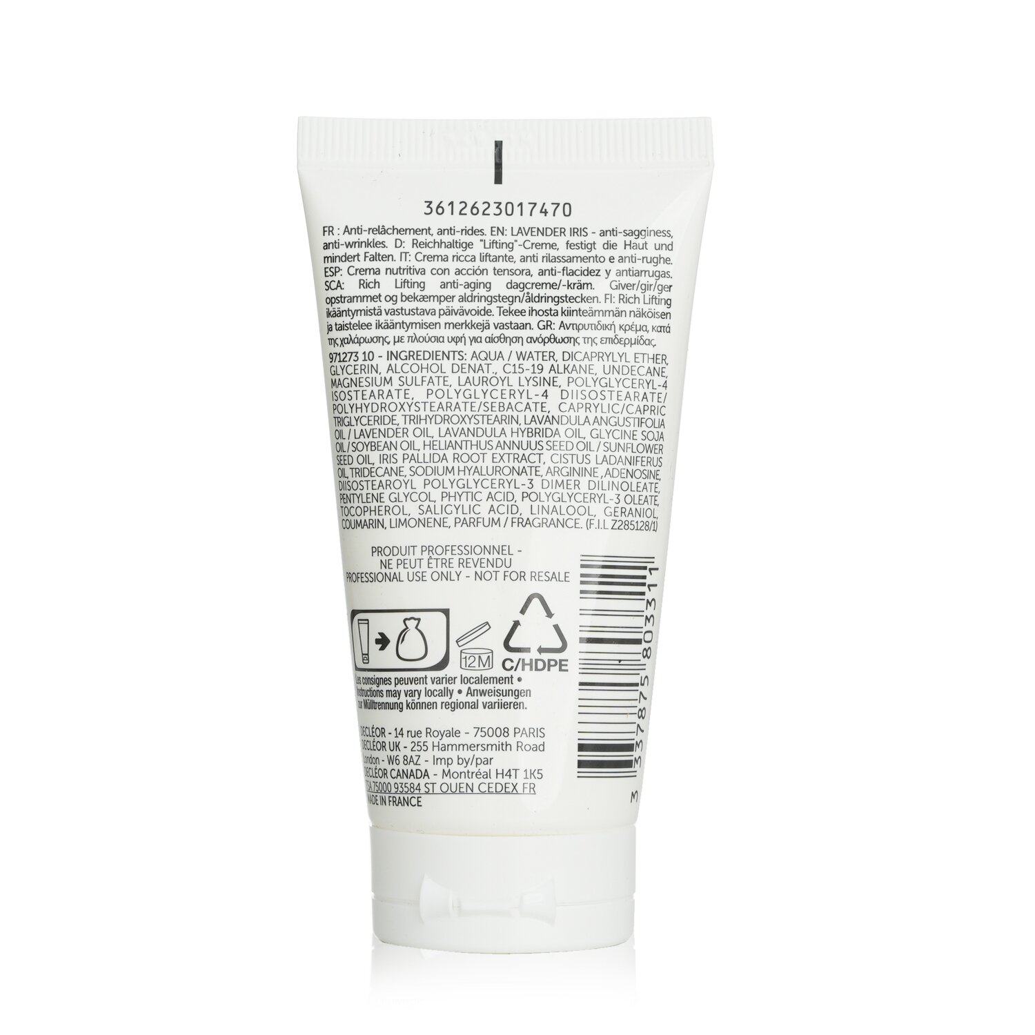 Decleor Lavende Iris Rich Lifting Cream (Salon Product) 50ml/1.69oz