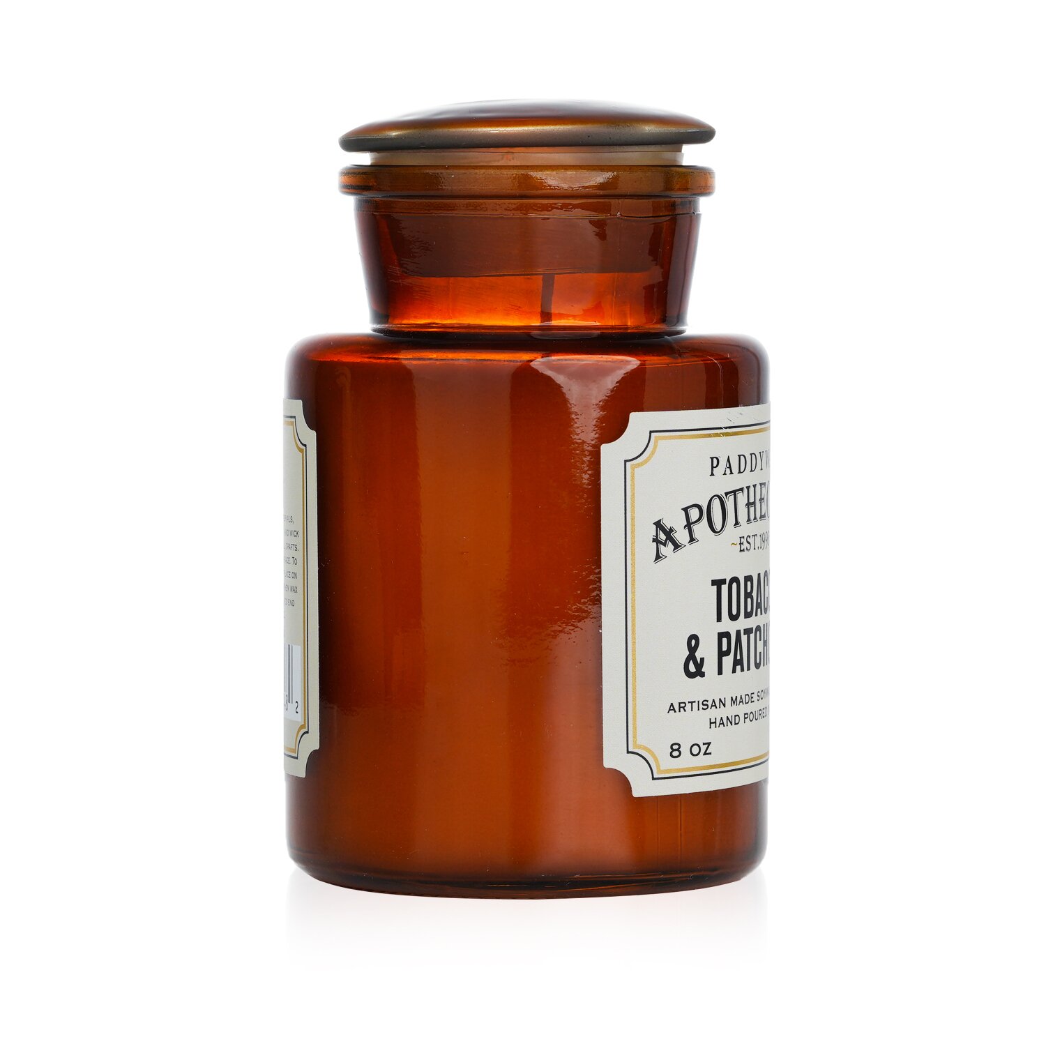 Paddywax Apothecary Candle - Tobacco & Patchouli 226g/8oz