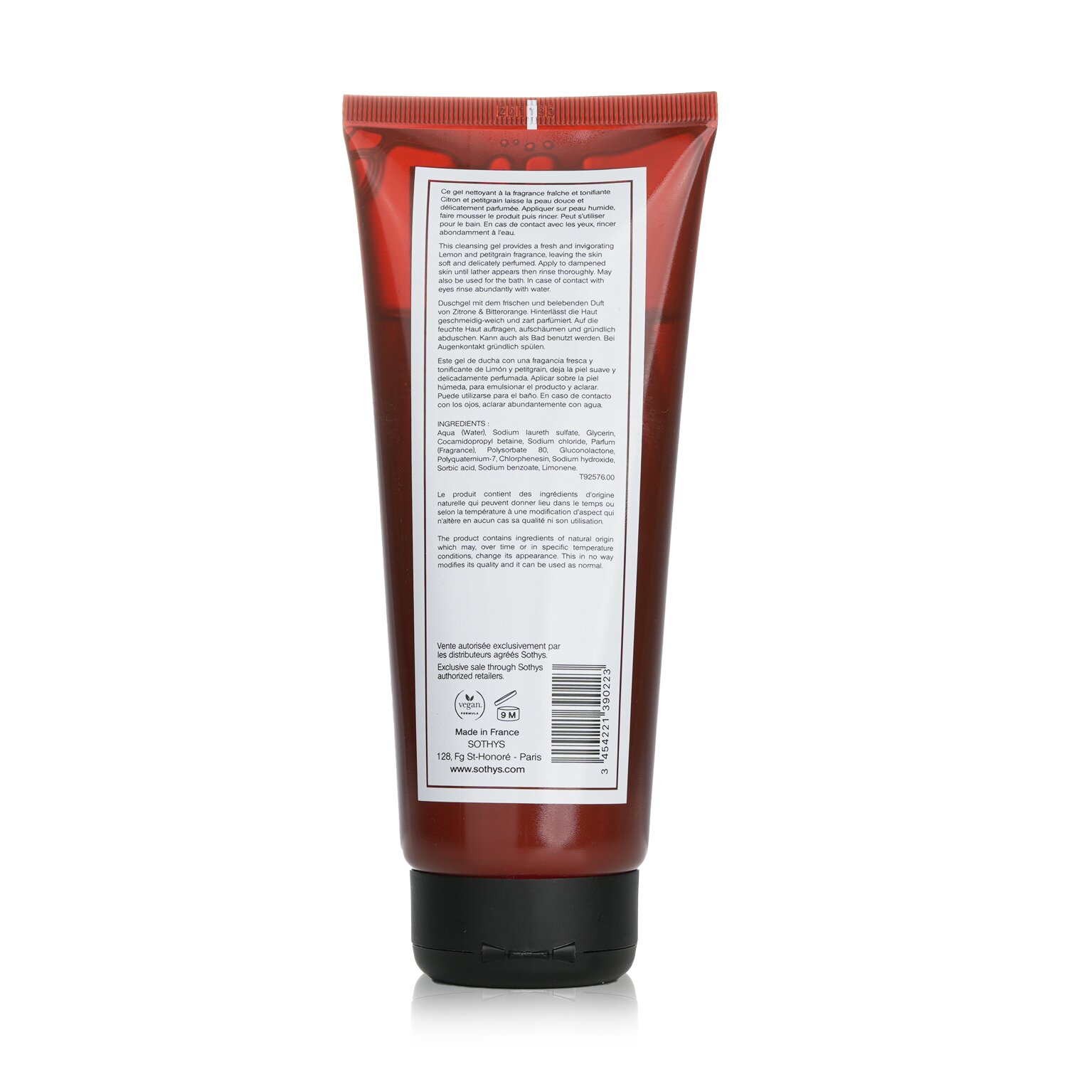 Sothys Invigorating Shower Gel - Lemon & Petitgrain Escape 200ml/6.76oz