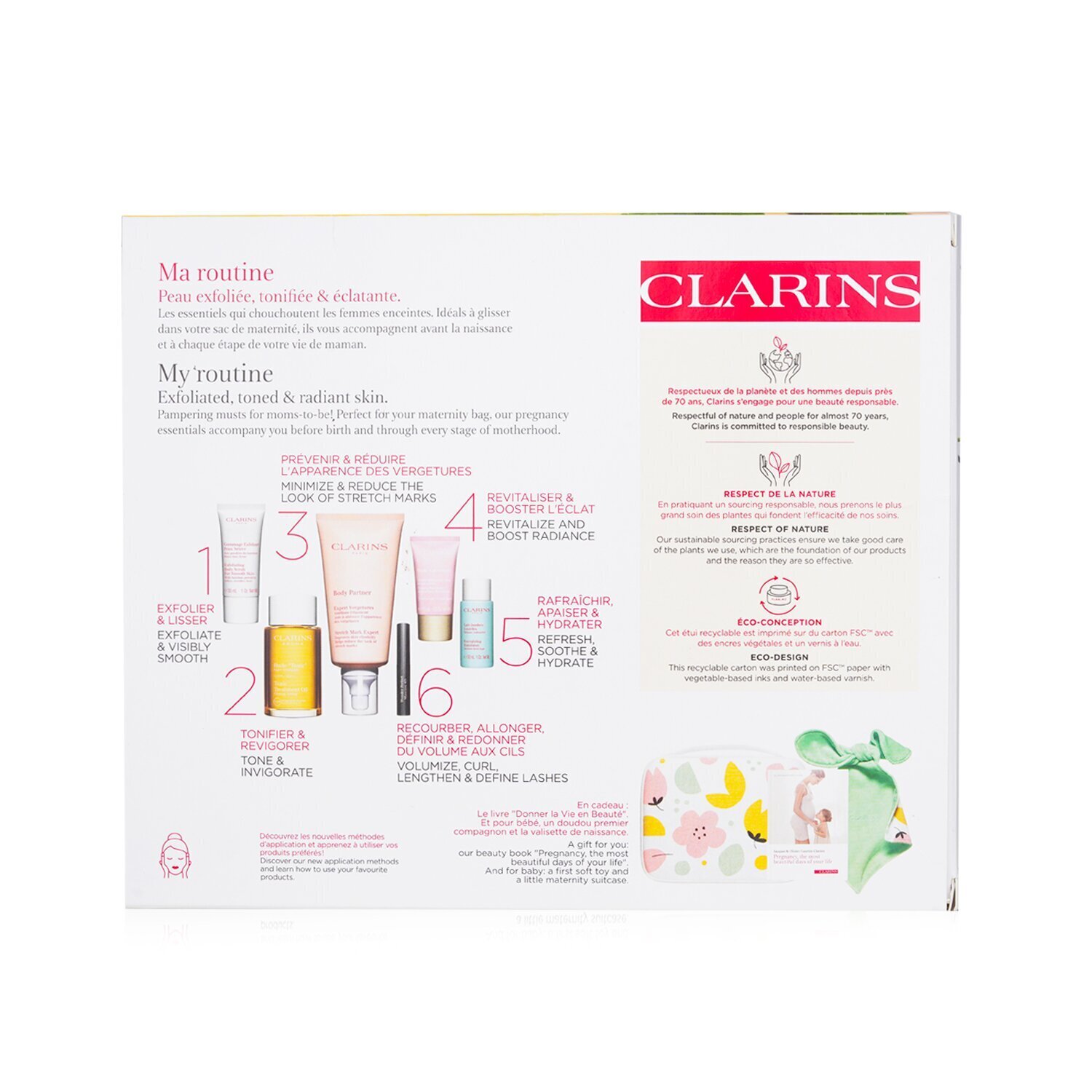 Clarins Beautiful Beginnings Set 6pcs+1suitcase