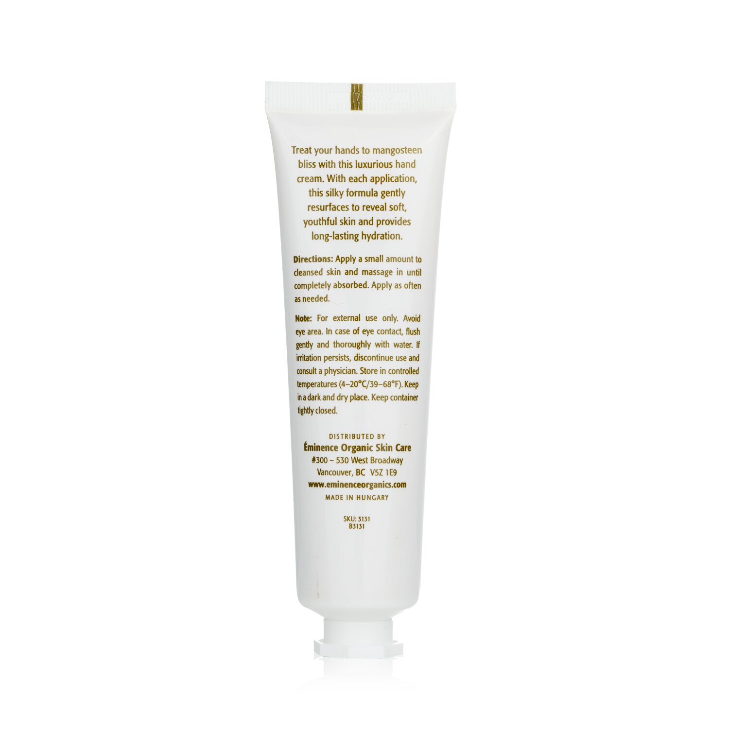Eminence Mangosteen Replenishing Hand Cream 60ml/2oz