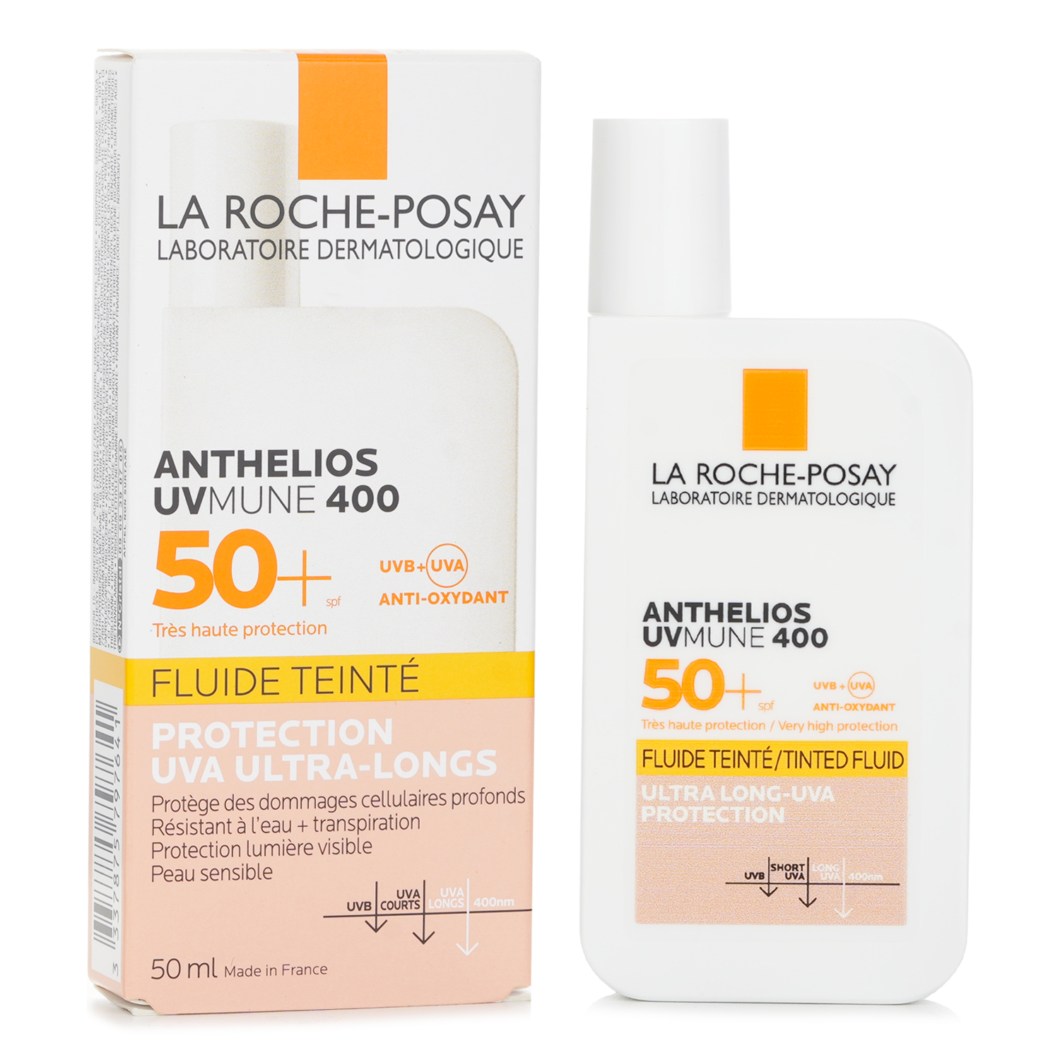 La Roche Posay Anthelios UVmune 400 Tinted Fluid SPF50 50ml 1 69oz La Roche Posay Anthelios UVmune 400 Tinted Fluid SPF50 50ml 1 69oz