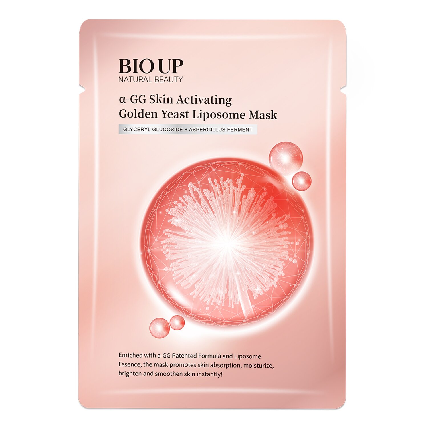 Natural Beauty BIO UP a-GG Skin Activating Golden Yeast Liposome Mask 5 x 25ml/0.84oz