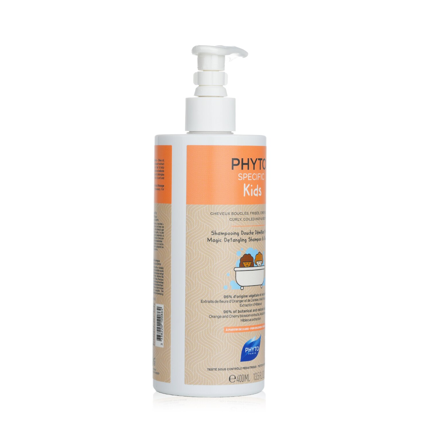 Phyto Phyto Specific Kids Magic Detangling Shampoo & Body Wash - Curly, Coiled Hair & Body (For Children 3 Years+) 400ml/13.5oz