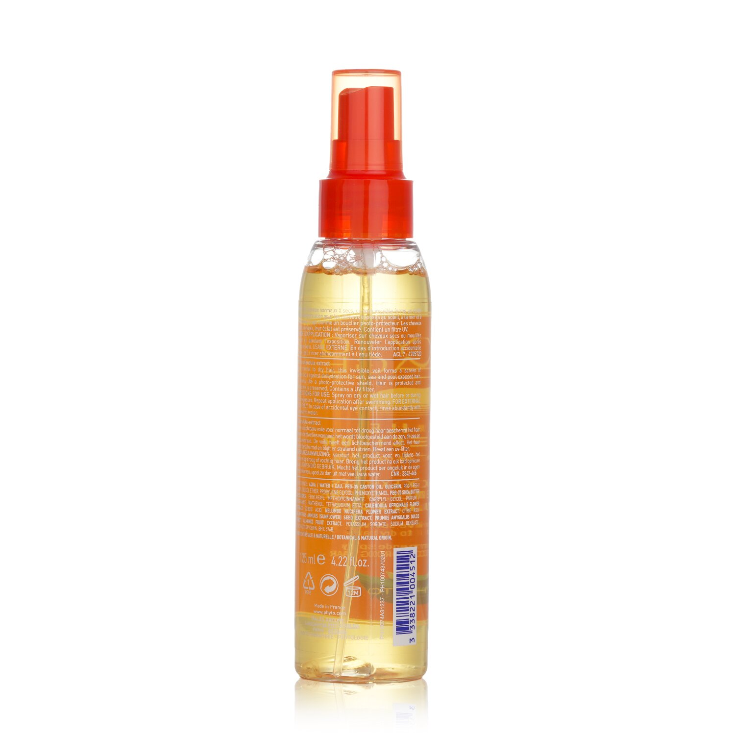 Phyto Phytoplage Protective Sun Veil - For Normal To Dry Hair 125ml/4.22oz