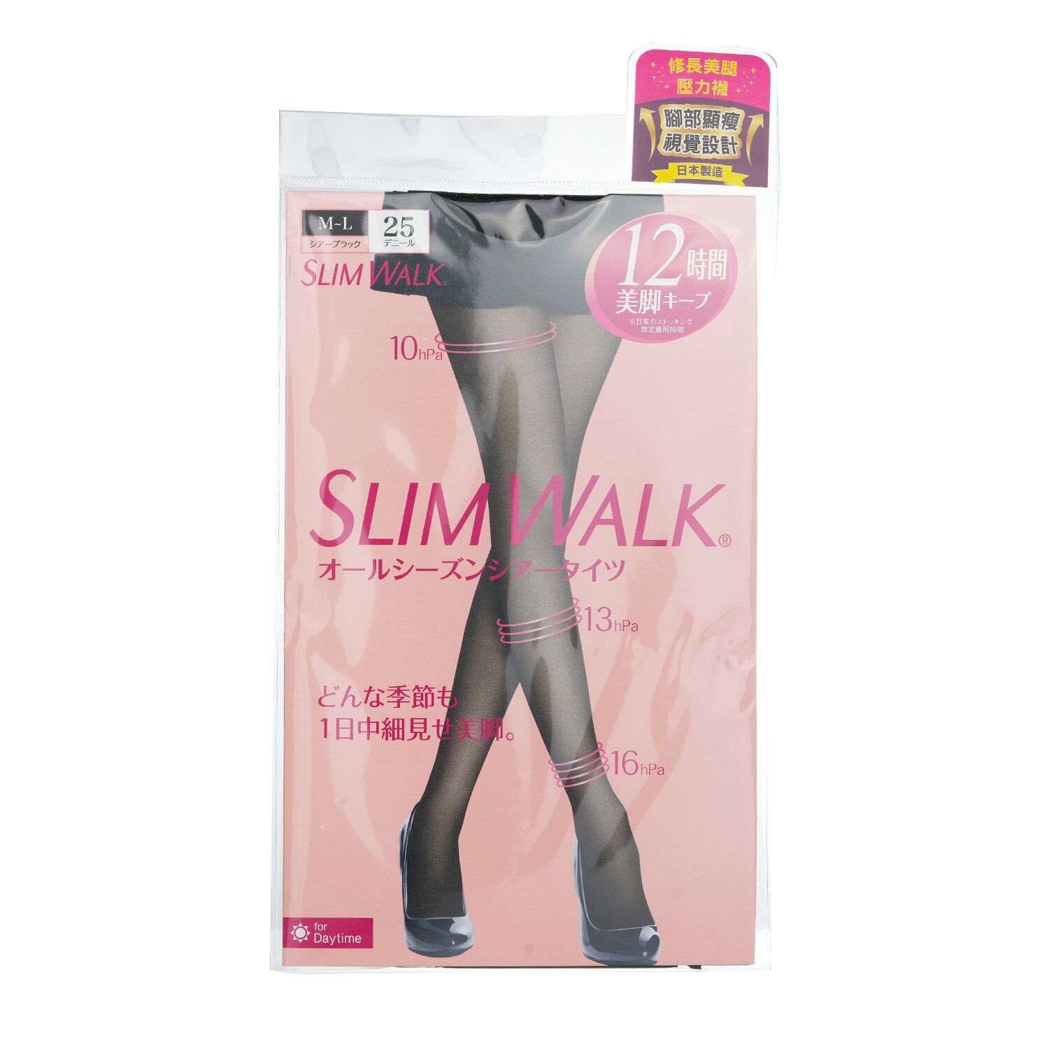 SlimWalk Compression Pantyhose With Supporting Function For Pelvis 1pair