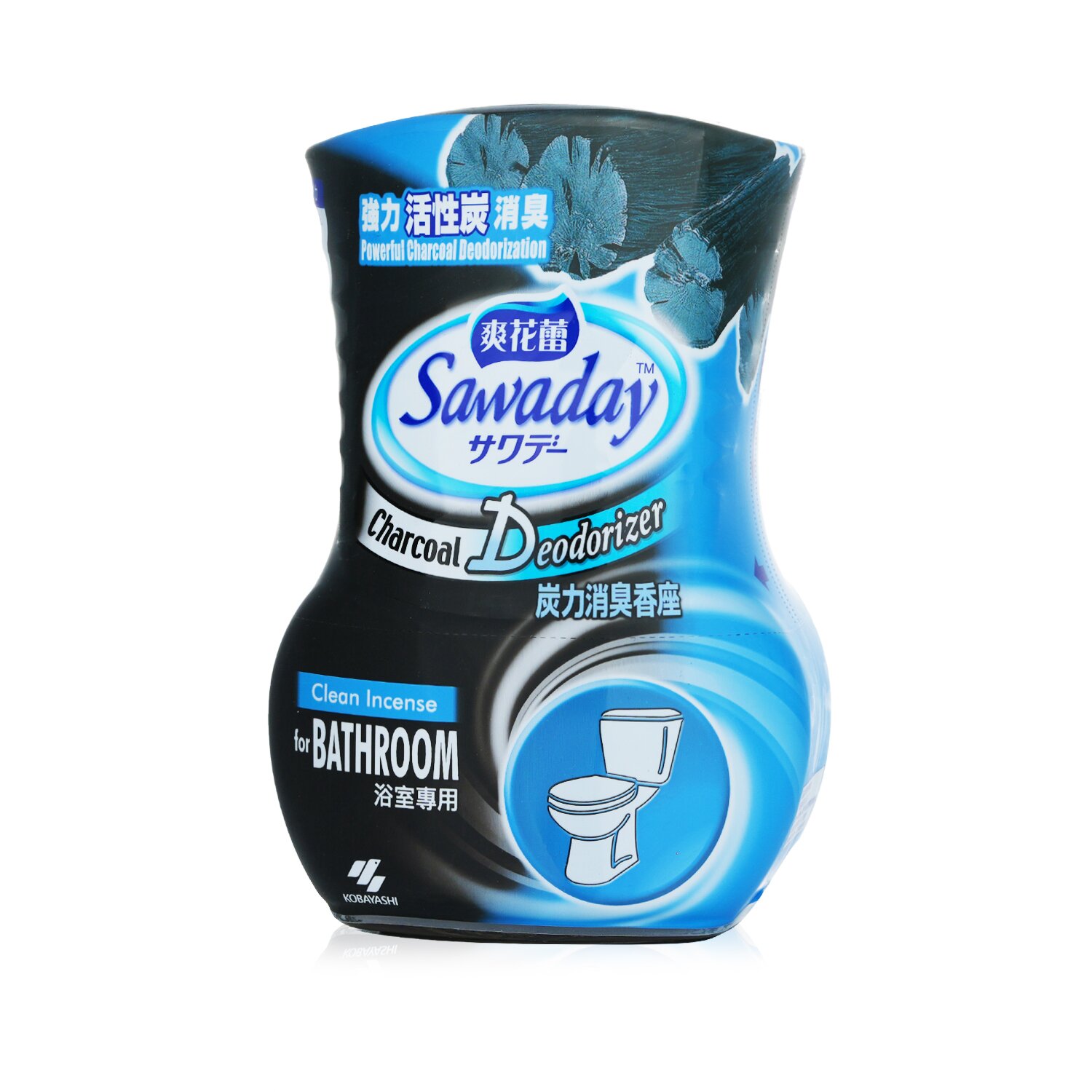 Kobayashi Sawaday Charcoal Deodorizer for Bathroom - Clean Incense 350ml