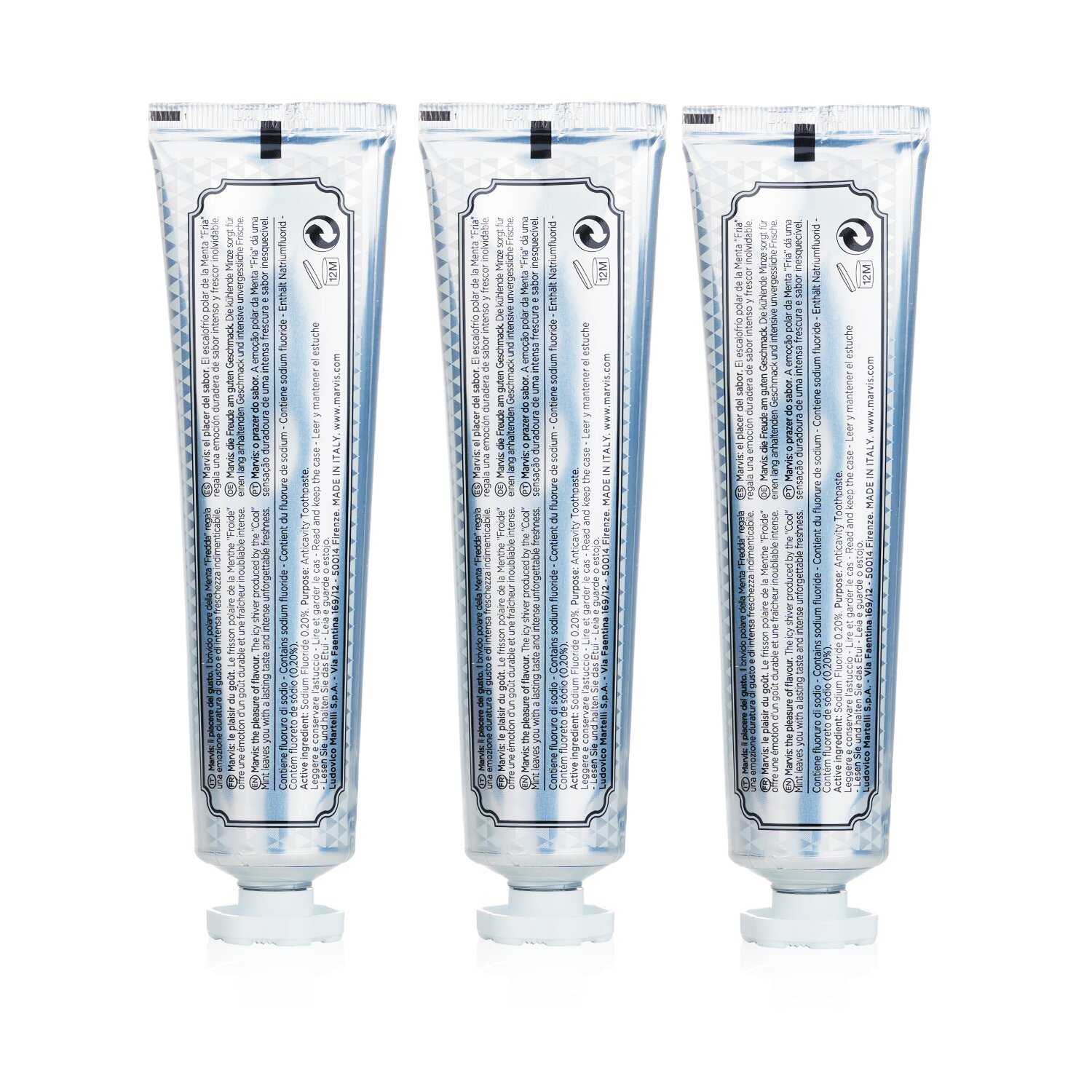 Marvis 三件套：3x 吸煙者美白薄荷牙膏 3x85ml/4.2oz