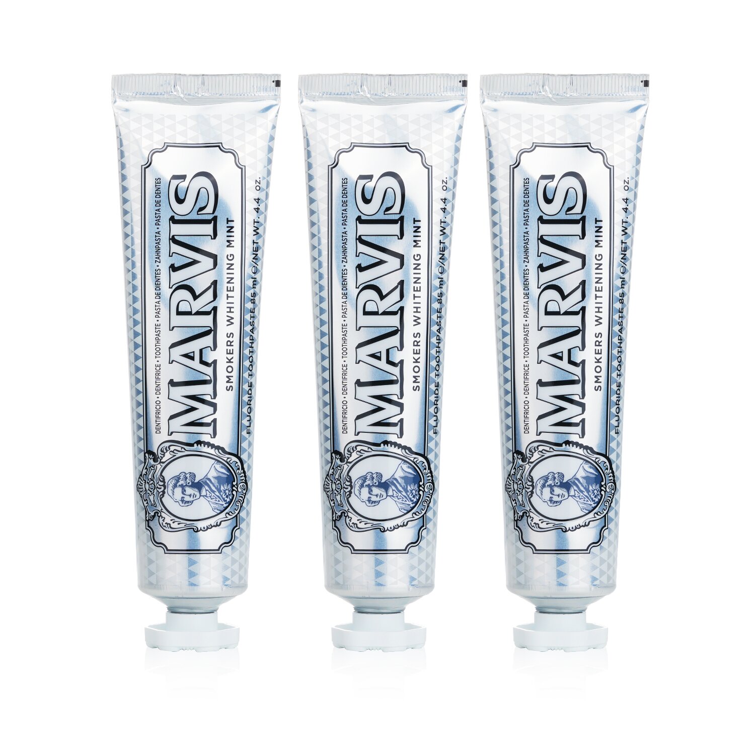 Marvis 三件套：3x 吸煙者美白薄荷牙膏 3x85ml/4.2oz