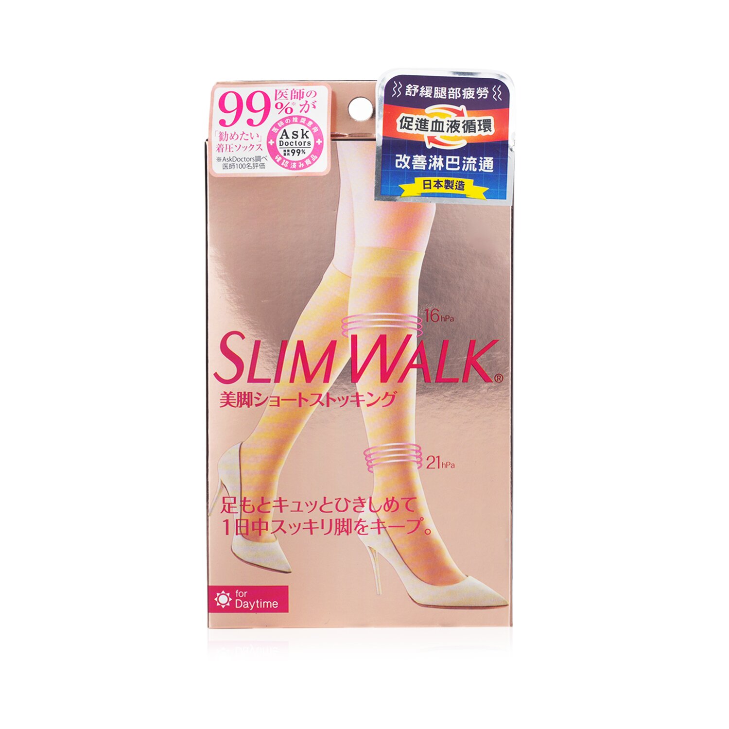 SlimWalk Compression Stockings for Beautiful Legs 1pair