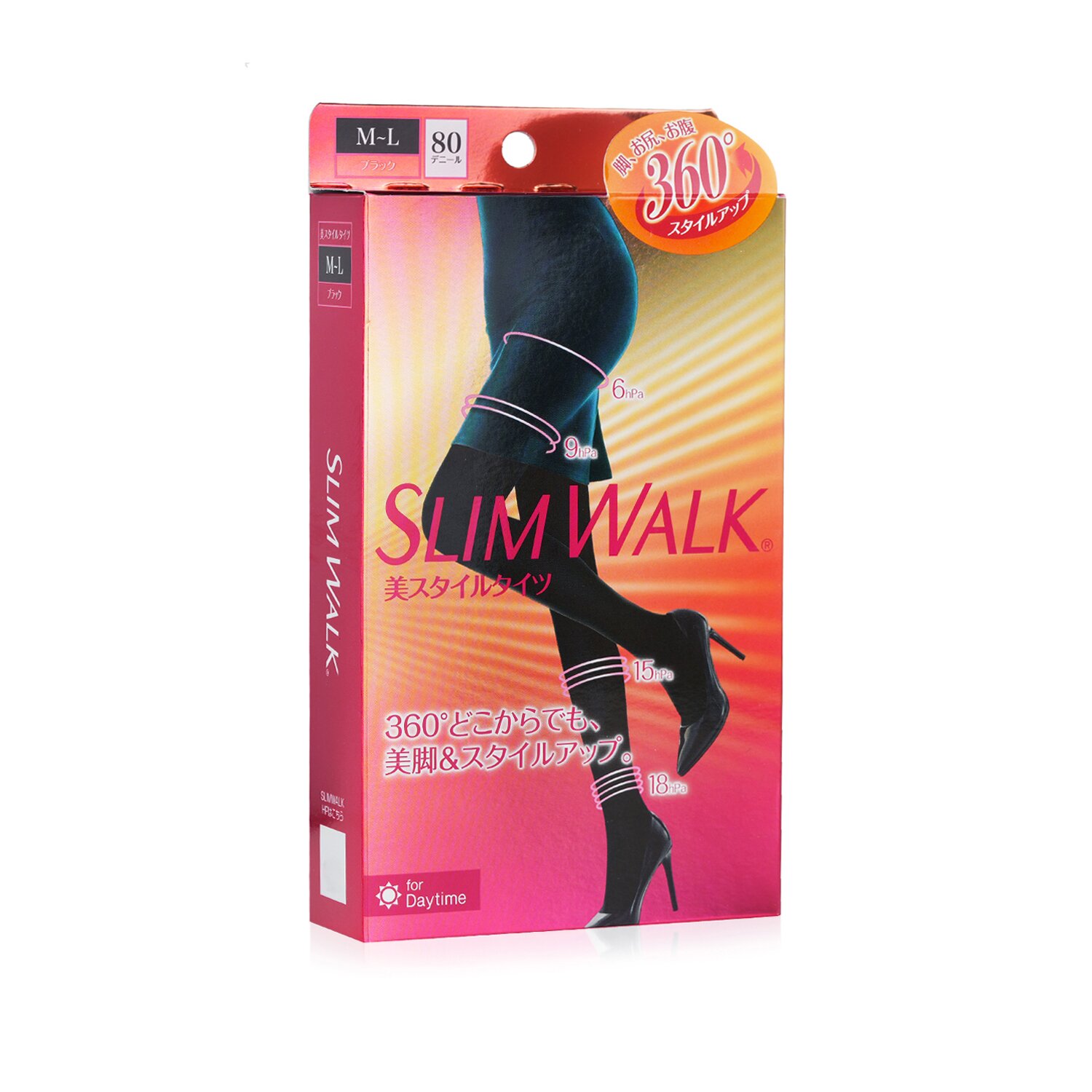 SlimWalk 修身壓力緊身褲, 階梯式壓力設計 1pair