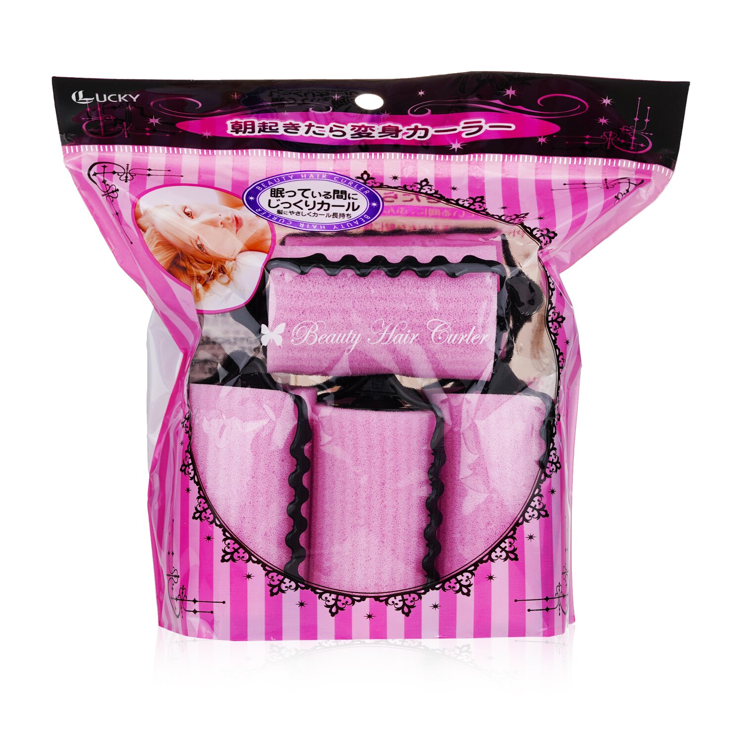 Lucky Trendy Ролка за коса на Спящата красавица (средна) 8pcs