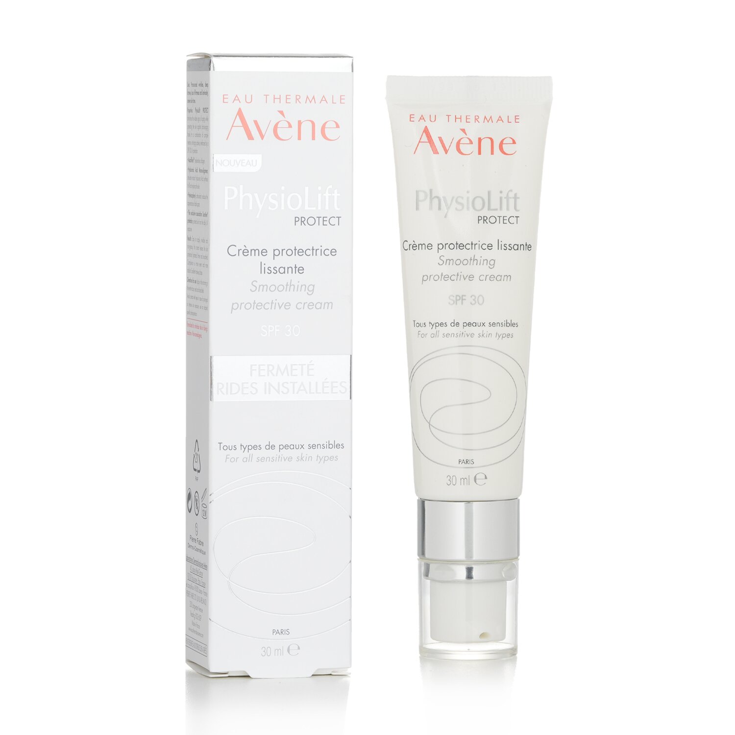 Avene PhysioLift PROTECT Smoothing Protective Cream SPF 30 - For All Sensitive Skin Types (Exp. Date 12/2022) 30ml/1oz