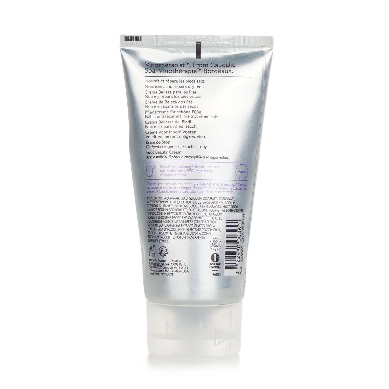 Caudalie Vinotherapist Foot Beauty Cream 75ml/2.5oz