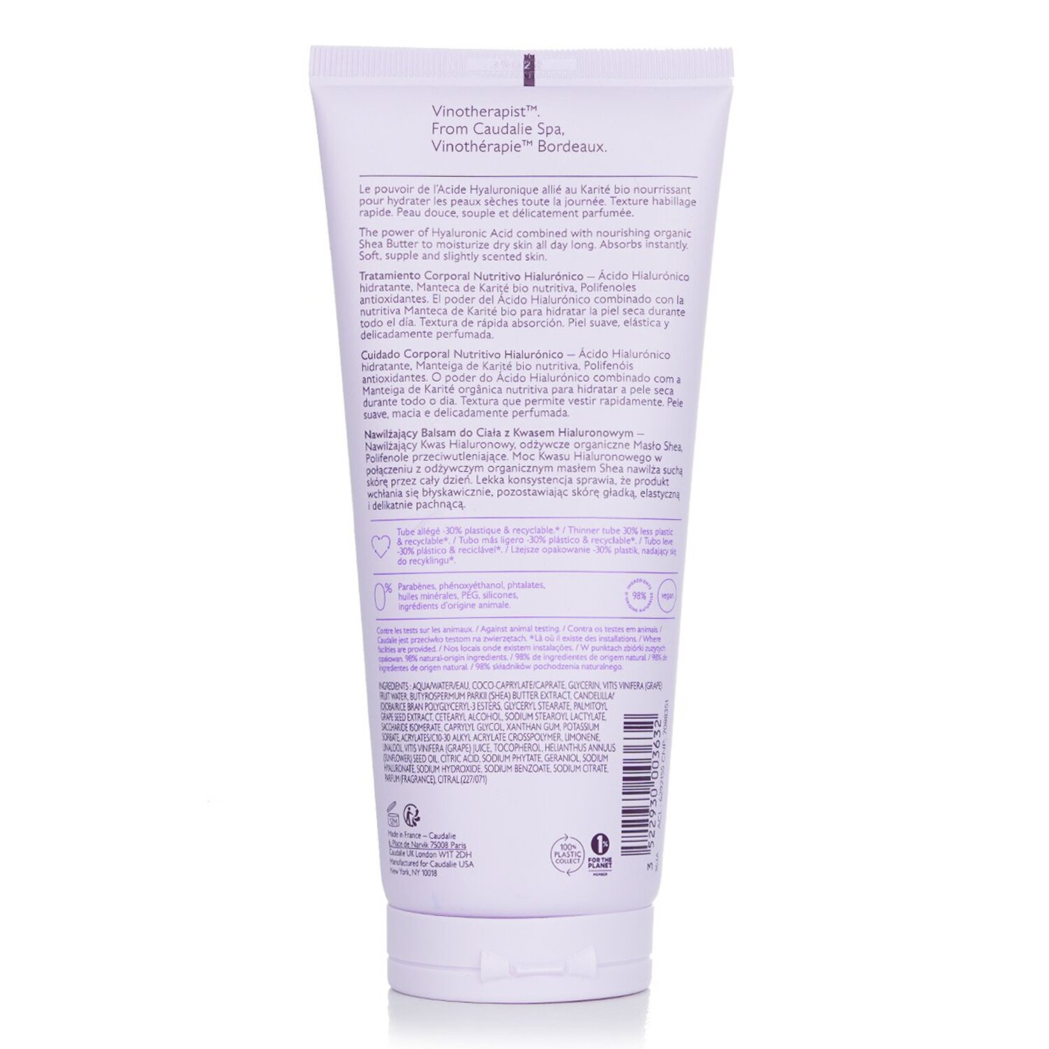 Caudalie Vinotherapist Hyaluronic Nourishing Body Lotion 200ml/6.7oz