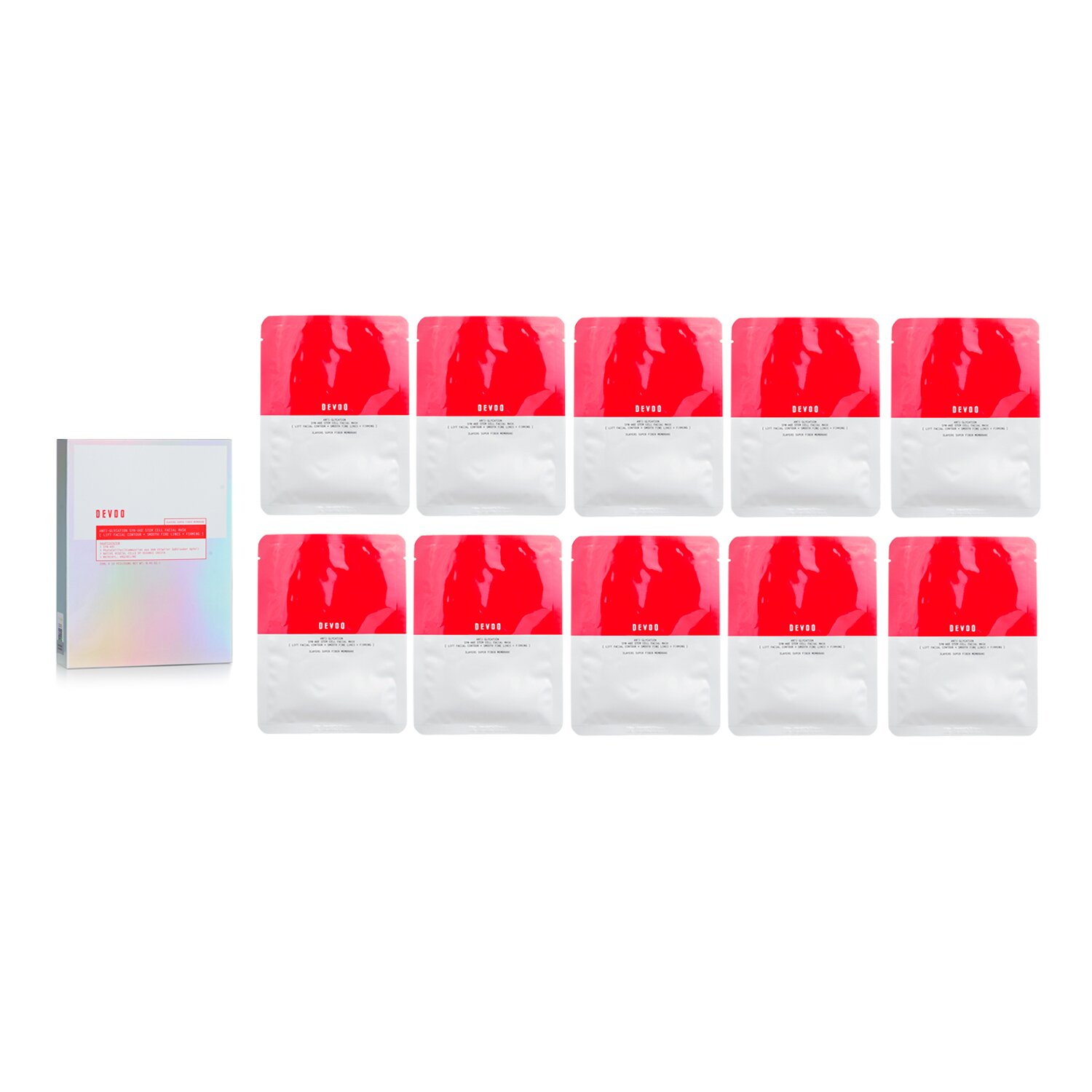 DEVDO Anti-glycation Syn-Ake Stem Cell Facial Mask 10x25ml/8.45oz