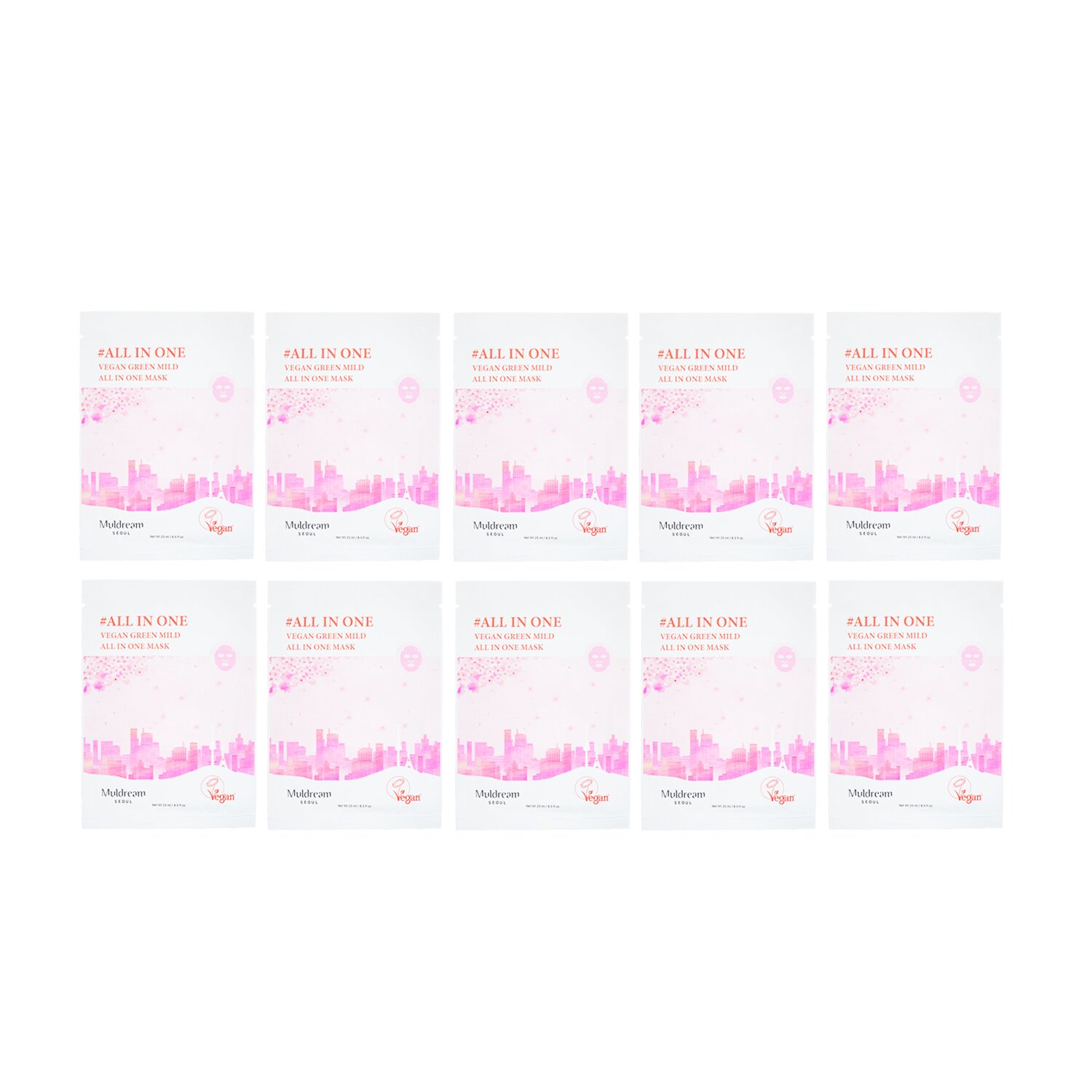 Muldream 純素溫和多效面膜 10pcs