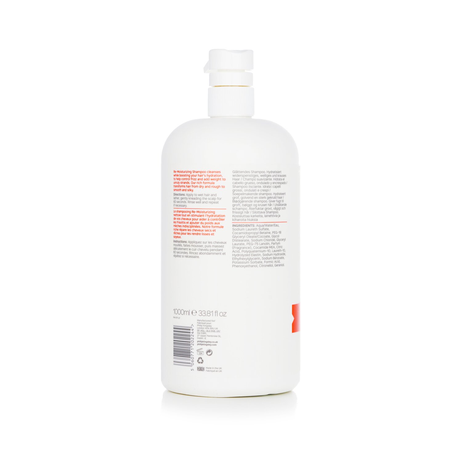 Philip Kingsley Re-Moisturizing Shampoo (For Hydrates Coarse, Wavy,Frizzy Hair) 1000ml/33.81oz