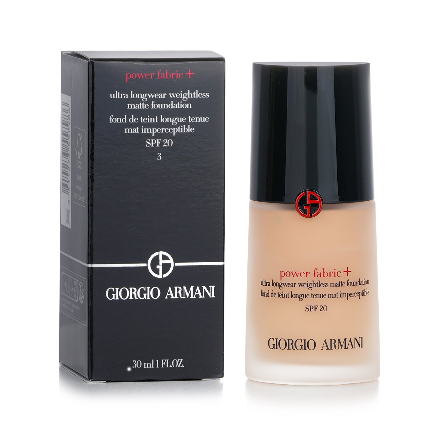 Giorgio Armani Power Fabric+ Ultra Longwear Weightless Matte Foundation SPF 20 30ml/1oz