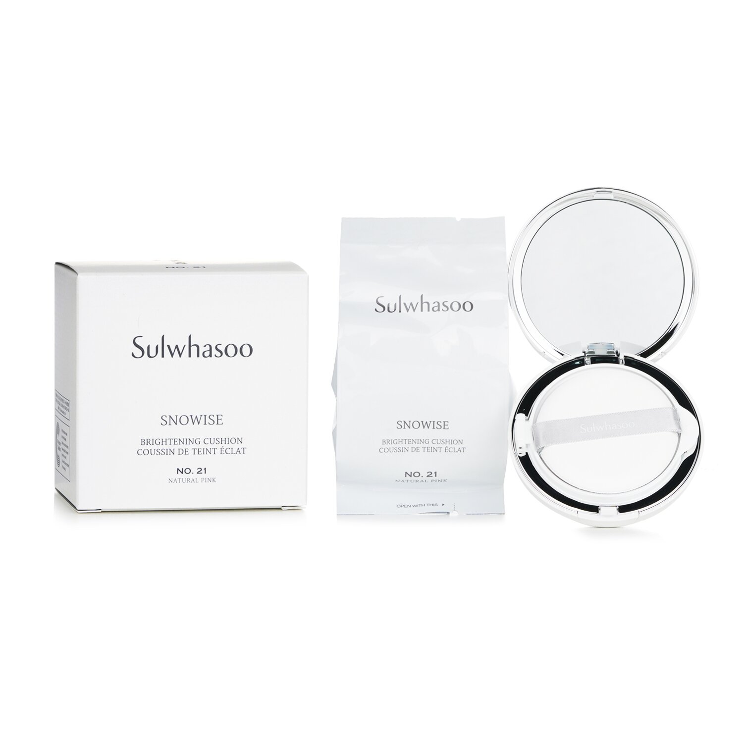 Sulwhasoo Snowise Brightening Cushion SPF50 With Extra Refill 2x14g/0.98oz