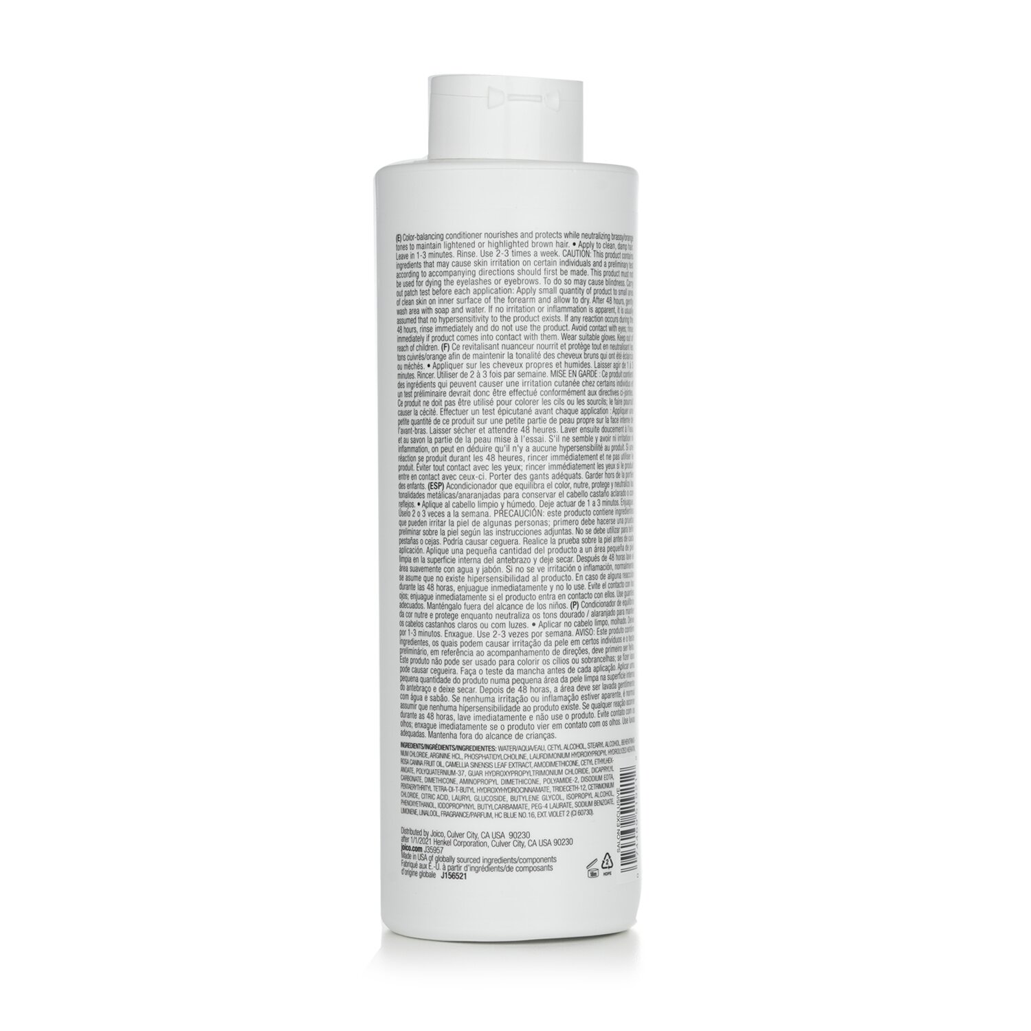 Joico Color Balance Blue Conditioner (Eliminates Brassy/Orange Tones In Lightened Brown Hair) 1000ml/33.8oz