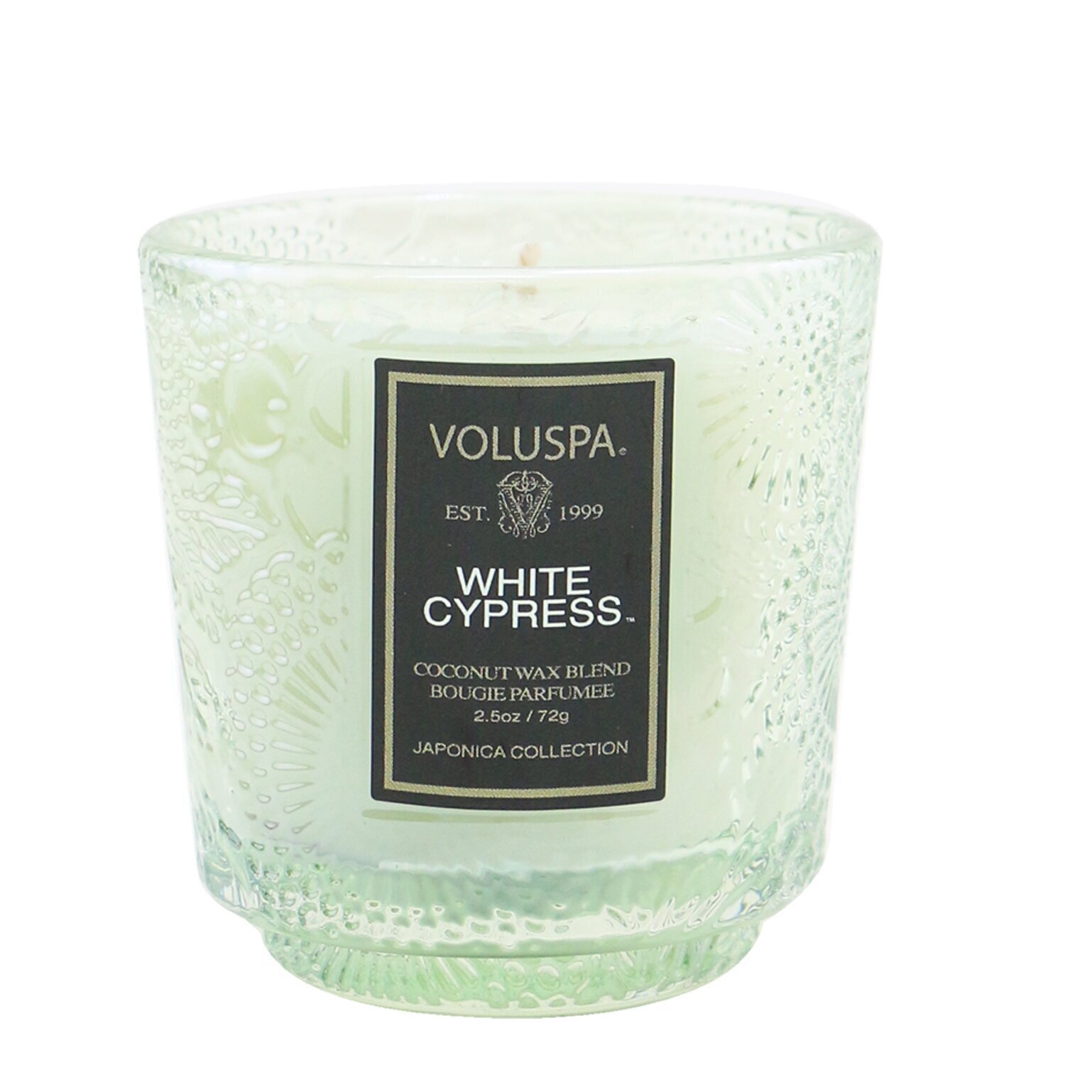 Voluspa Petite Pedestal Candle - White Cypress ( Unboxed ) 72g/2.5oz