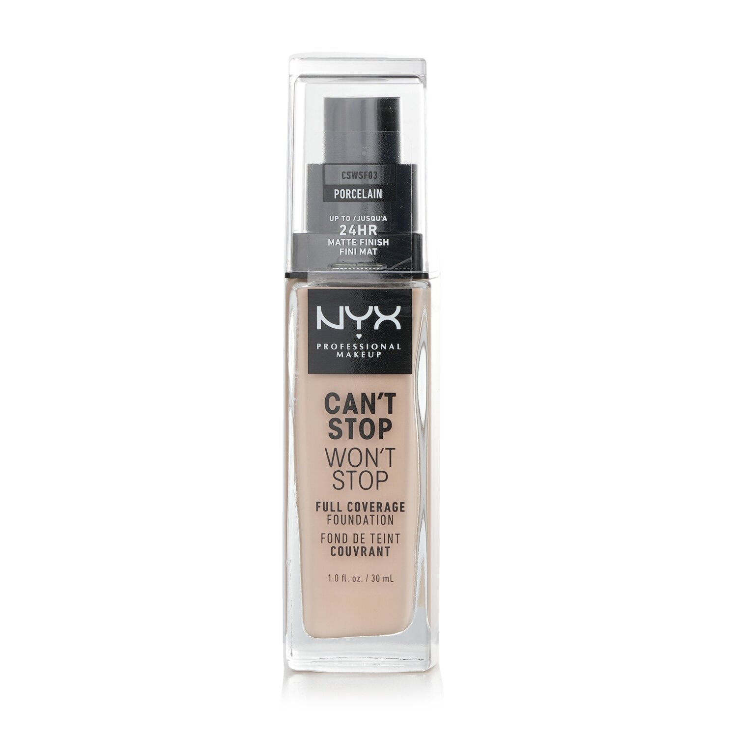NYX Can't Stop Won't Stop Full Coverage Foundation 30ml/1oz