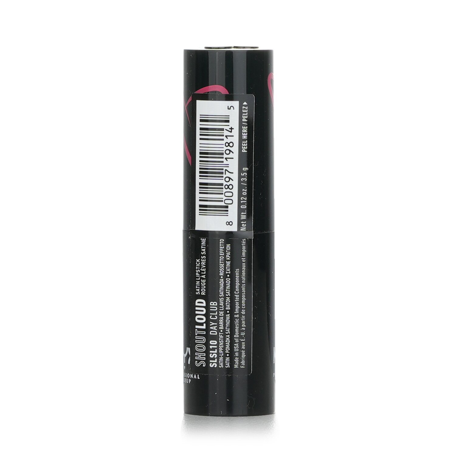 NYX Shout Loud Satin Lipstick 3.5g/0.12oz