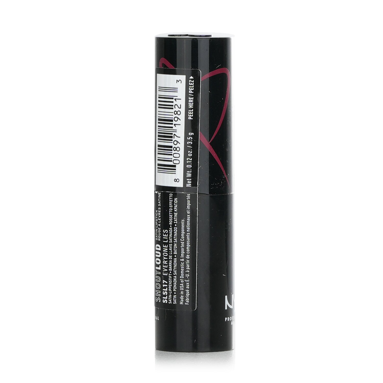 NYX Shout Loud Satin Lipstick 3.5g/0.12oz