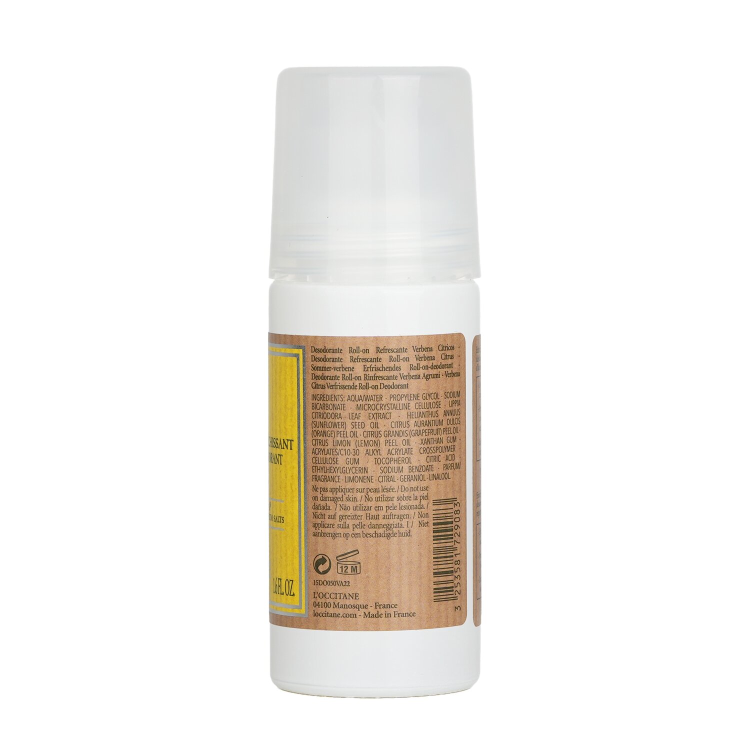 L'Occitane Δροσιστικό Roll-on Αποσμητικό Citrus Verbena 50ml/1.6oz