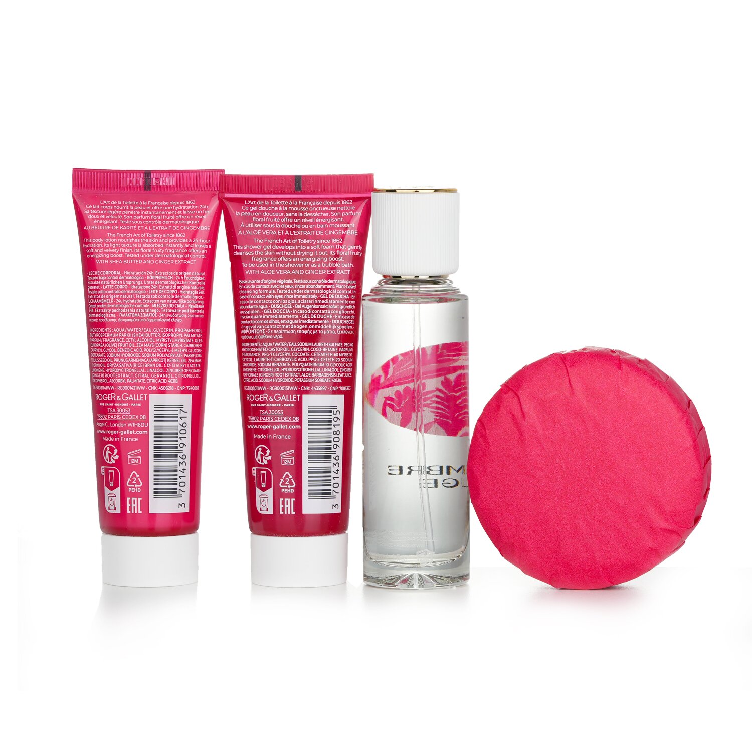 Roger & Gallet Gingembre Rouge Coffret 4pcs
