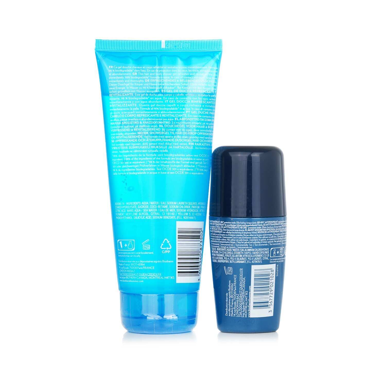Biotherm 碧兒泉 Aquafitness 清新煥活套裝: 2pcs
