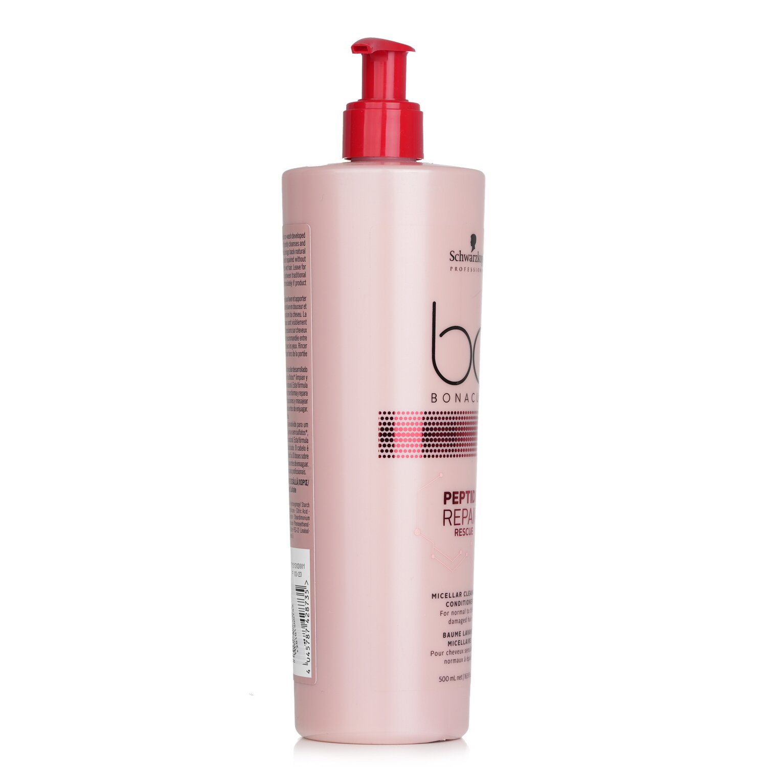 Schwarzkopf BC Bonacure Peptide Repair Rescue Micellar Cleansing Conditioner (For Normal to Thick Damaged Hair) (Exp. Date: 03/2023) 500ml/16.9oz